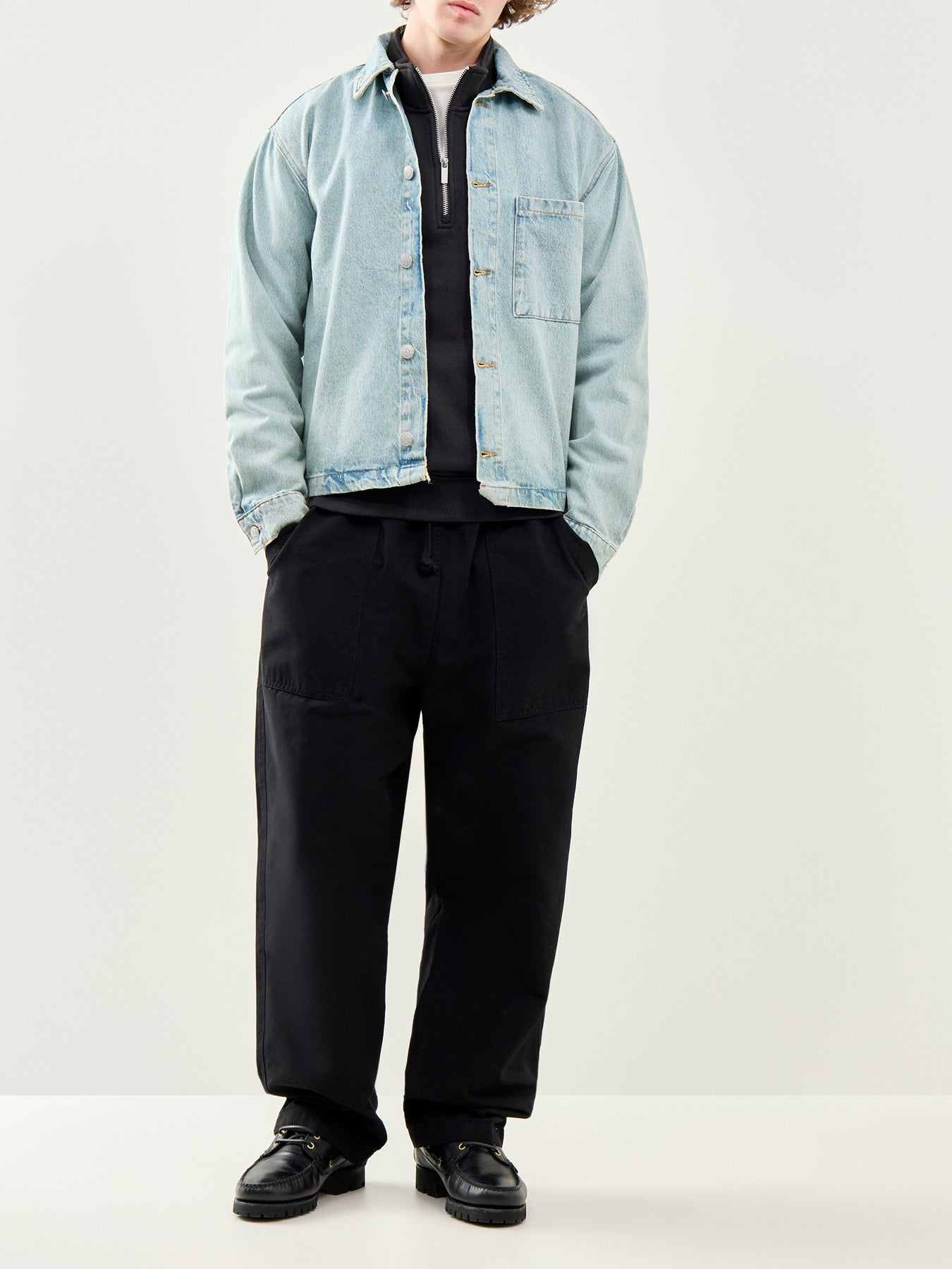 Connor Half Zip Sweatshirt Black