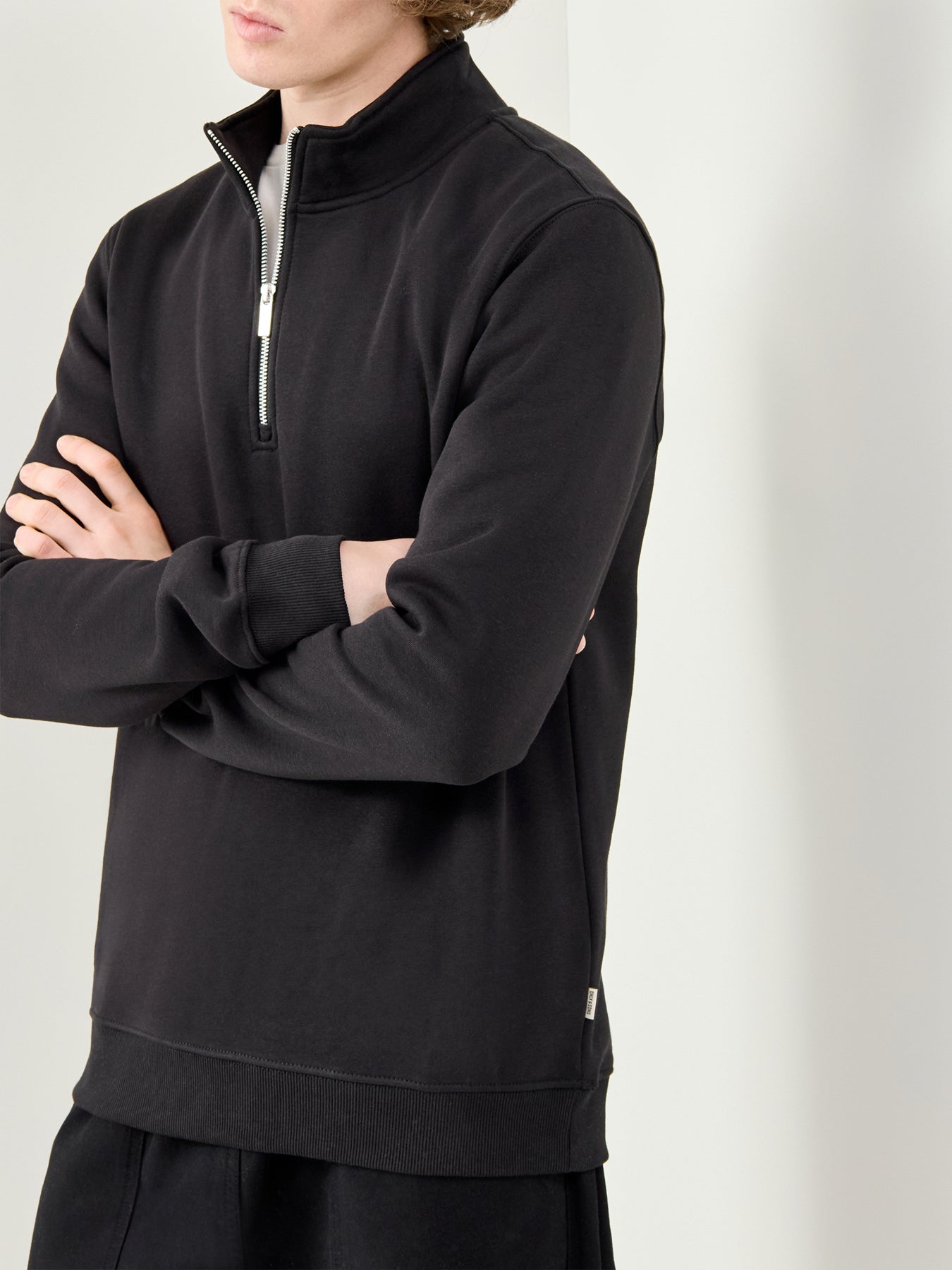 Connor Half Zip Sweatshirt Black