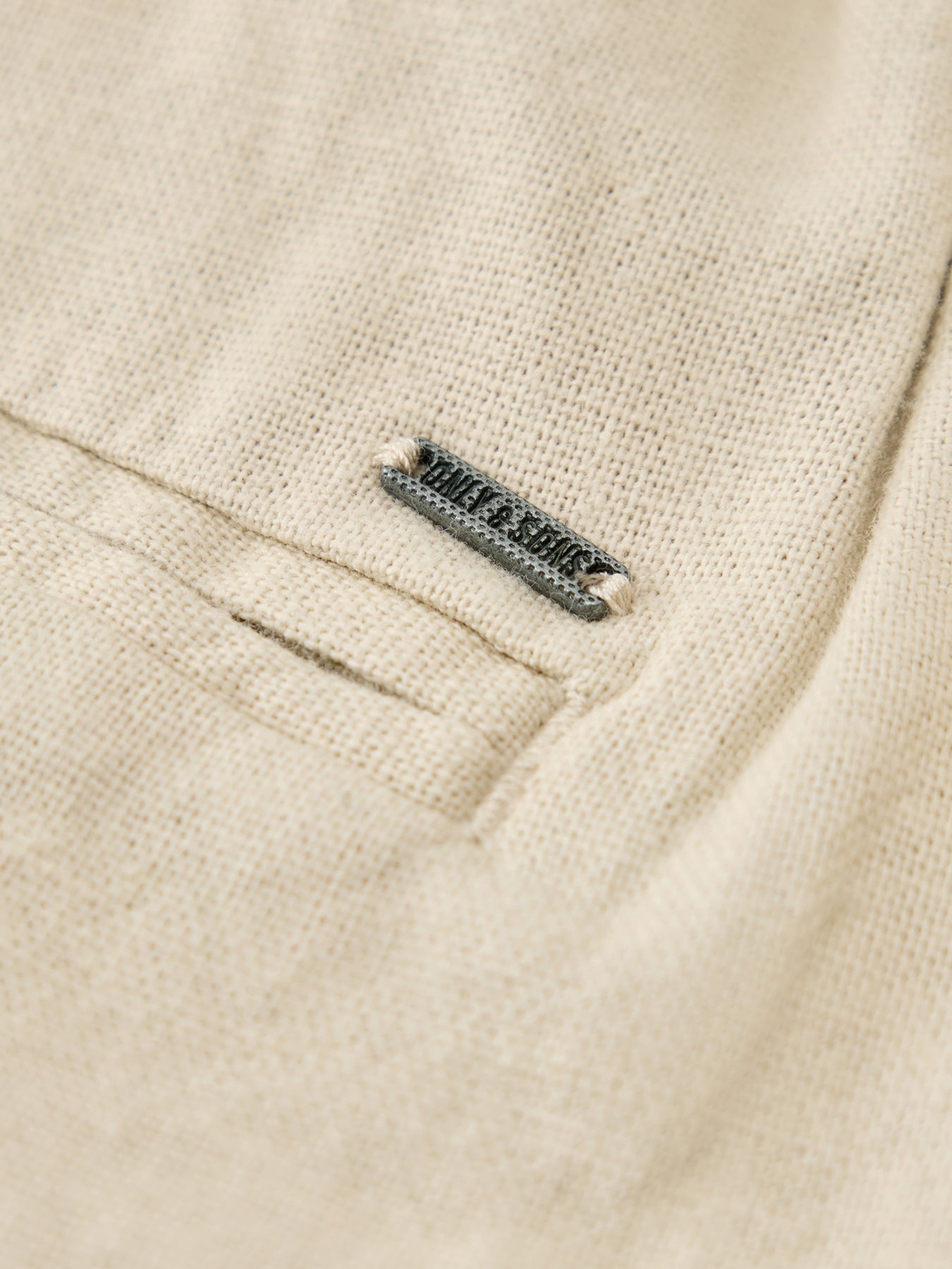 Bob Cotton Linen Loose Trousers Beige