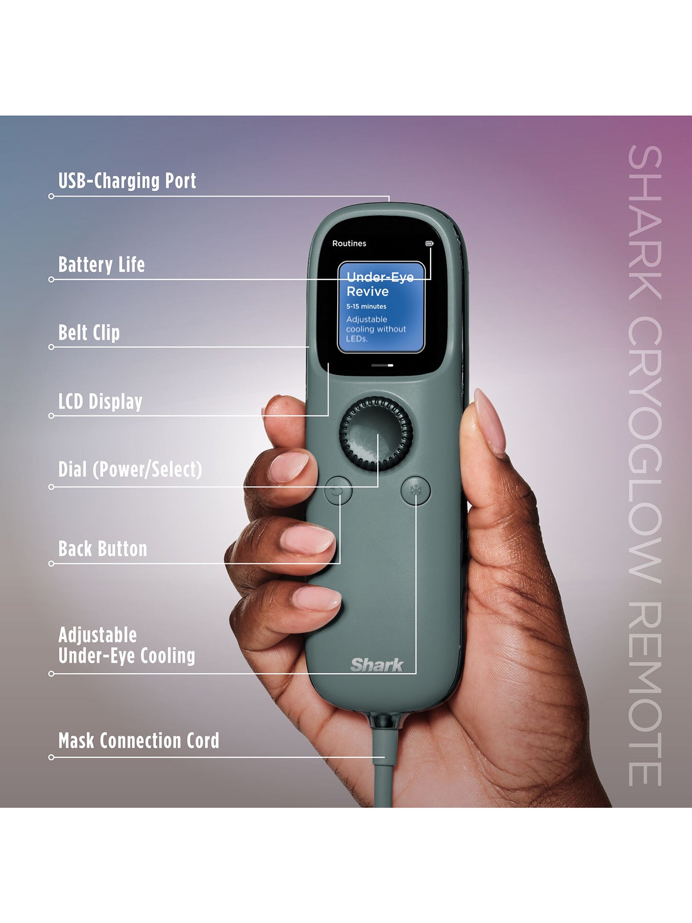 CryoGlow Under Eye Cooling LED Mask