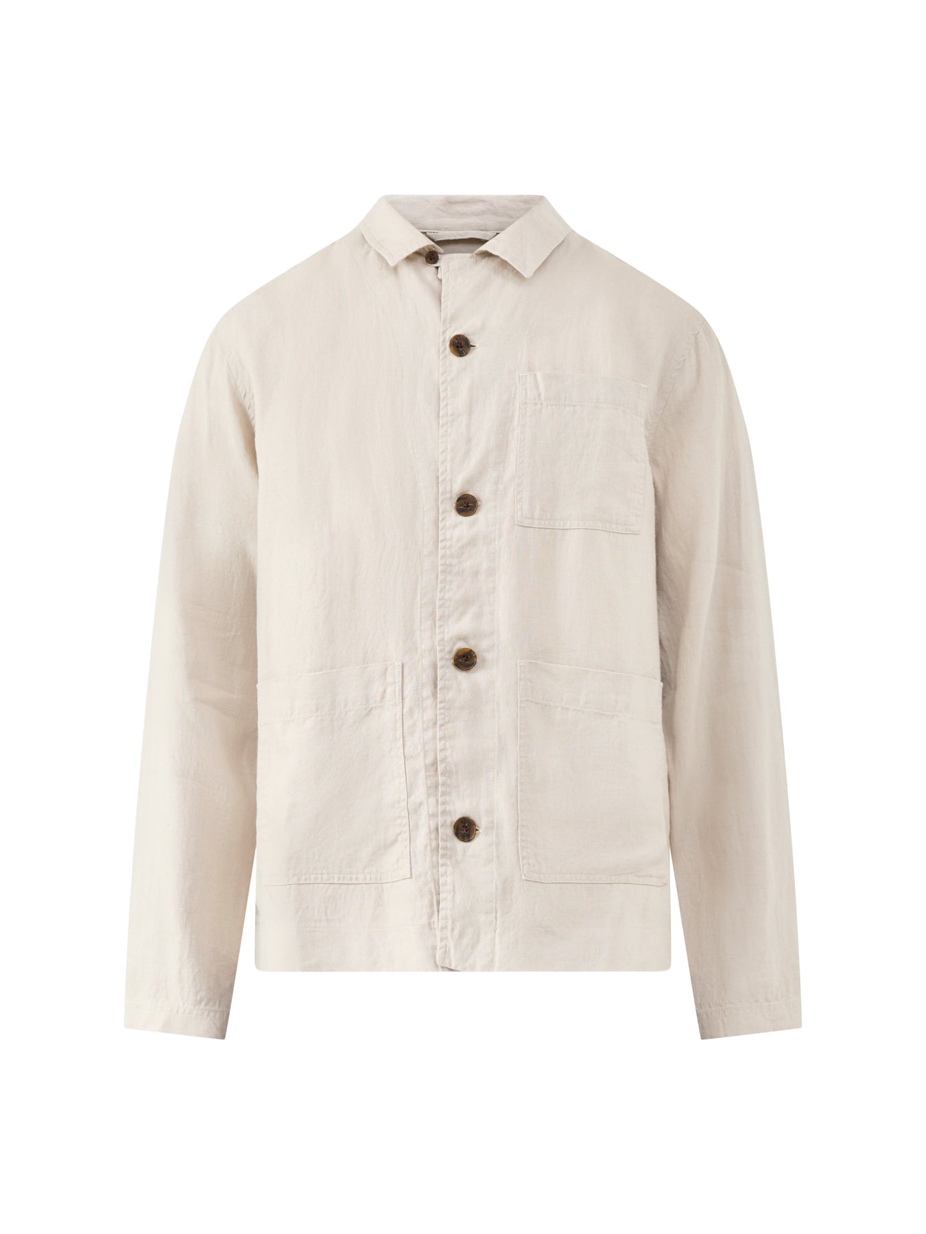 Kimpton Washed Linen Jacket Beige