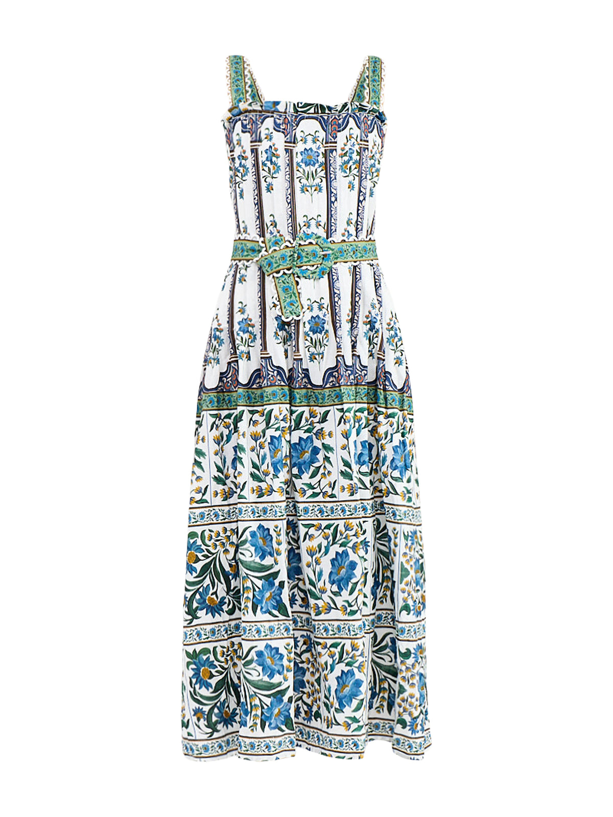 Manoela Sleeveless Belted Maxi Dress