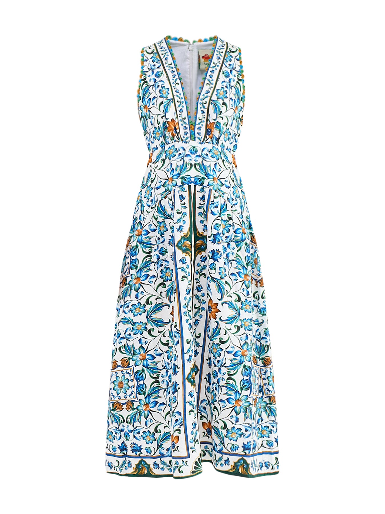 Flora Tile Midi Dress