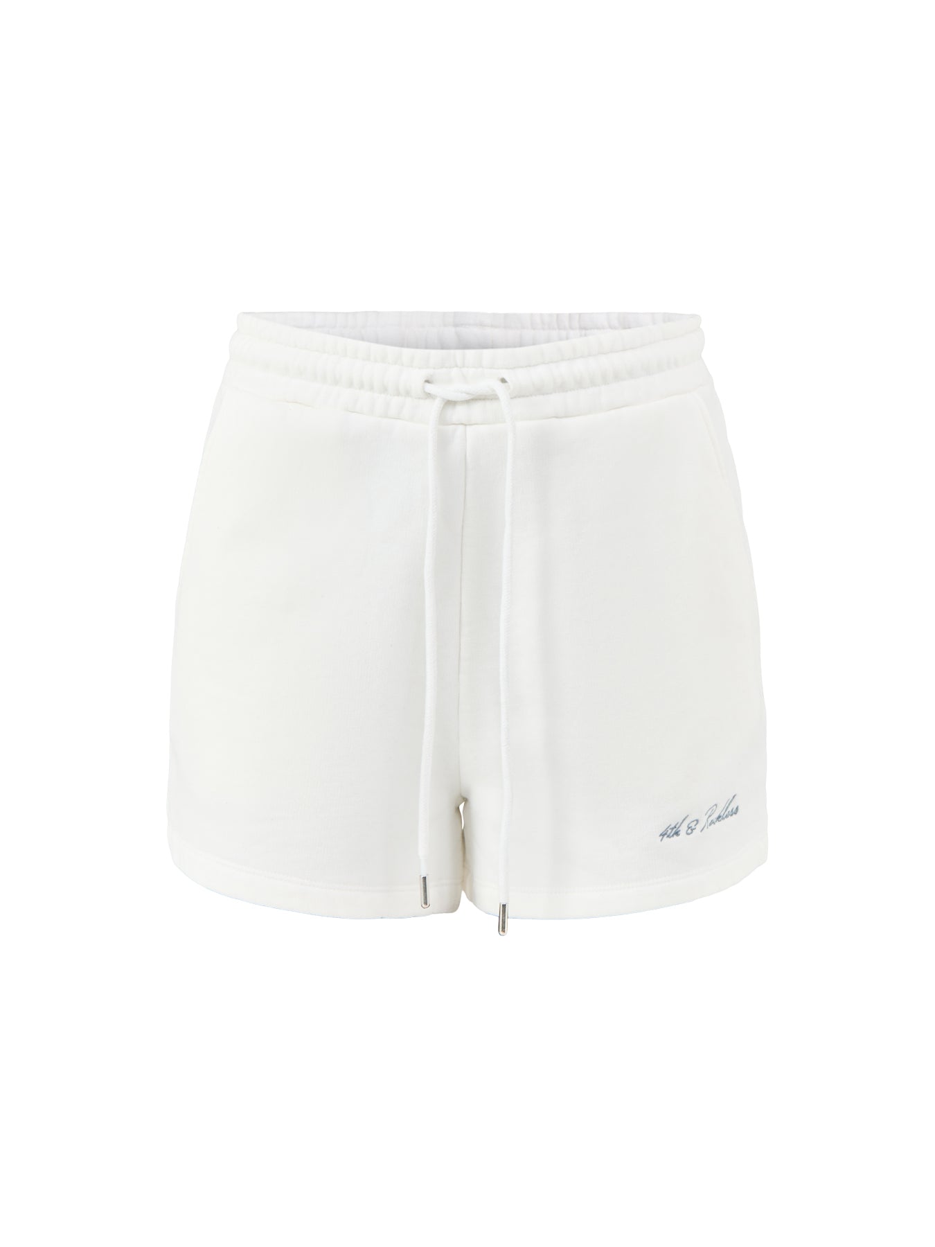 Clover Sweat Shorts White