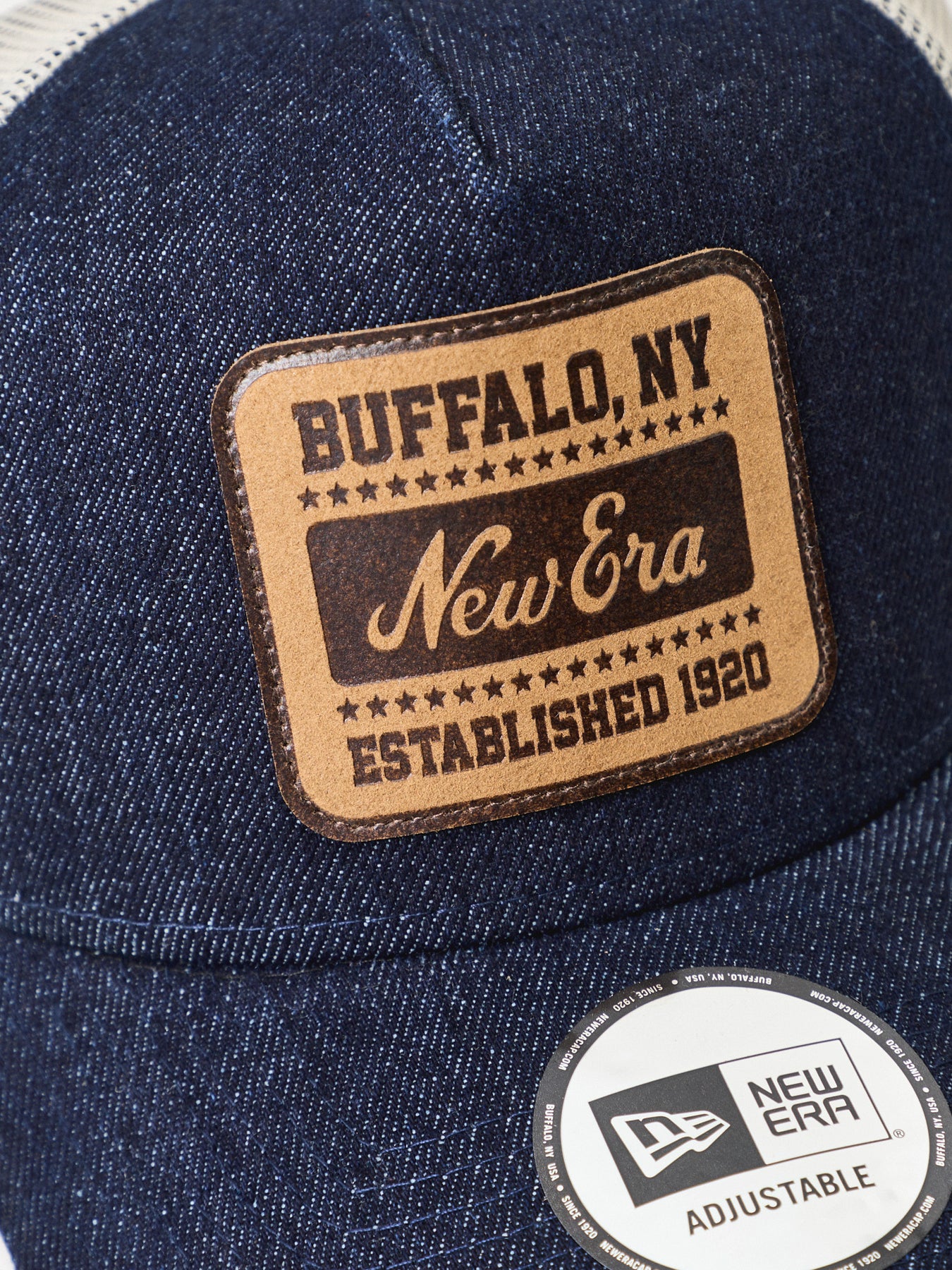 New Era Patch Denim Trucker Cap Multi
