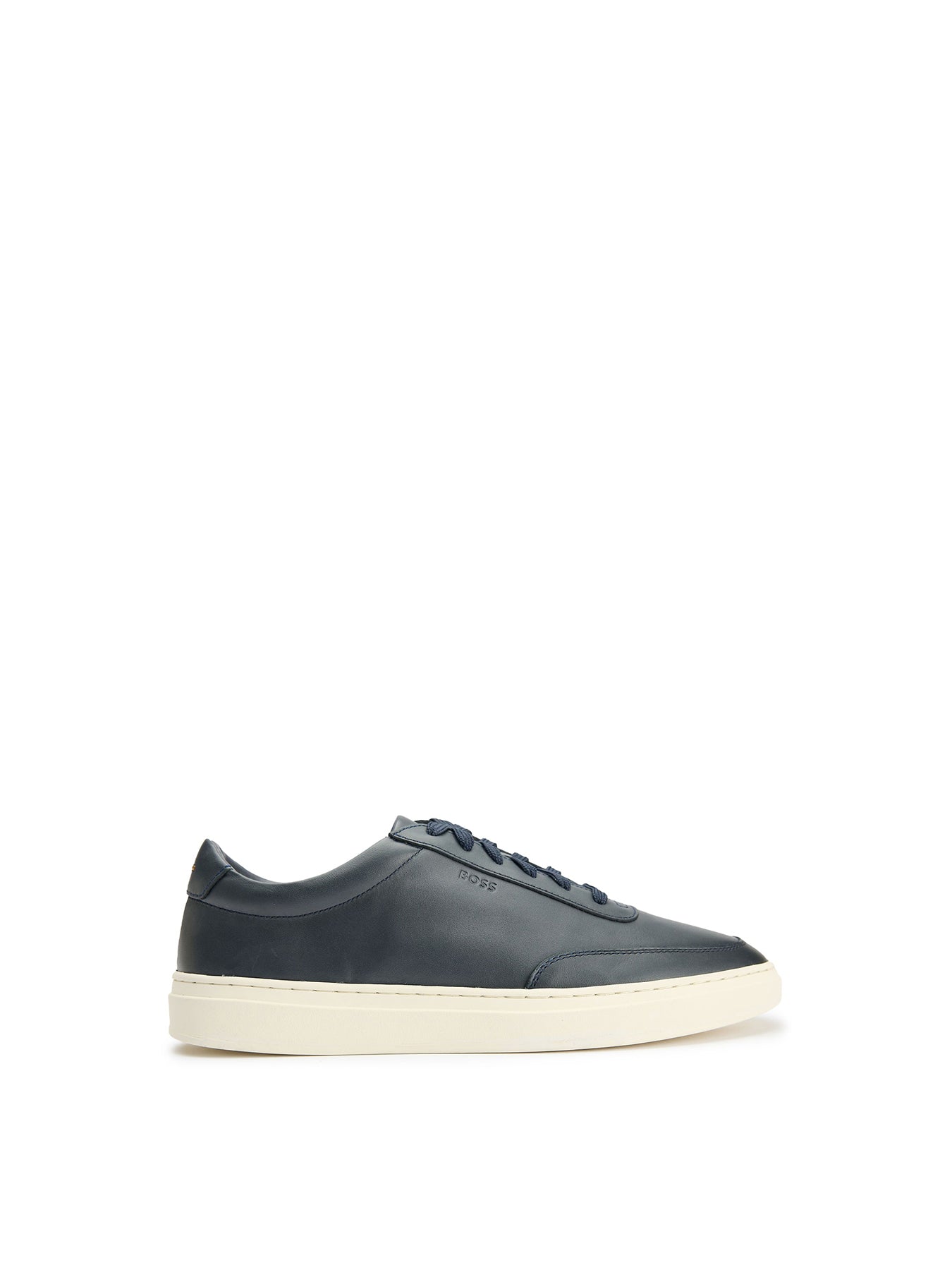 Kieran Leather Trainers - Dark Blue