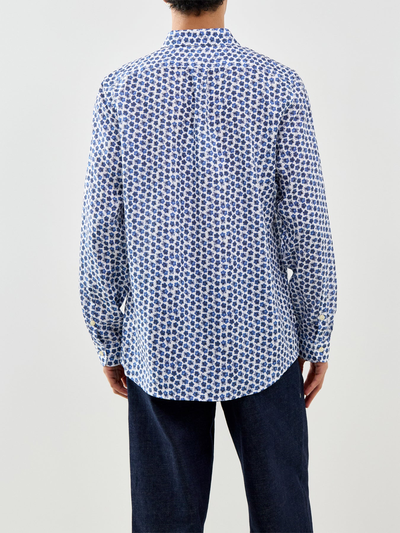 Micro Flowers Shirt Blue