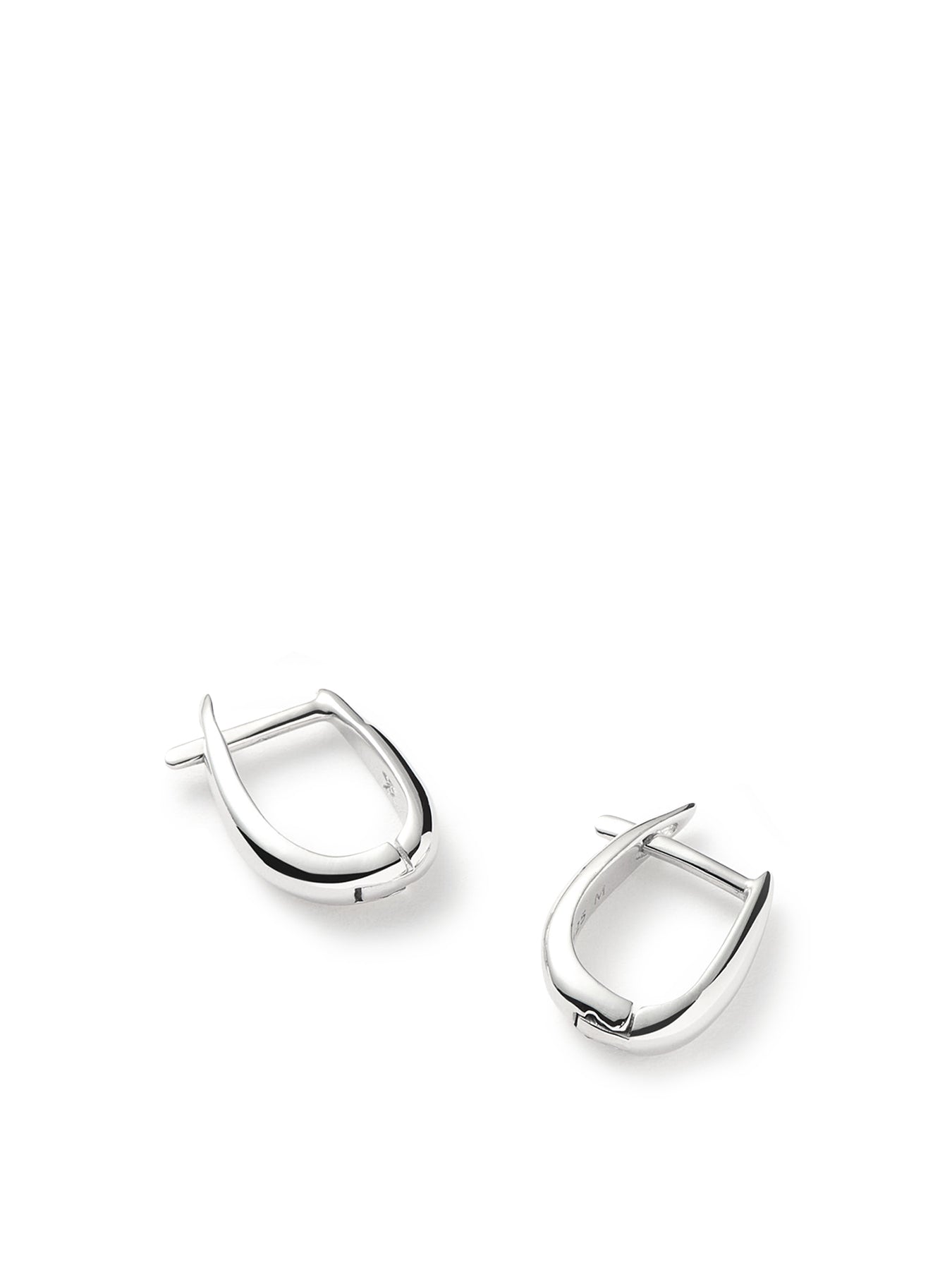 Claw Huggie Earrings Silver