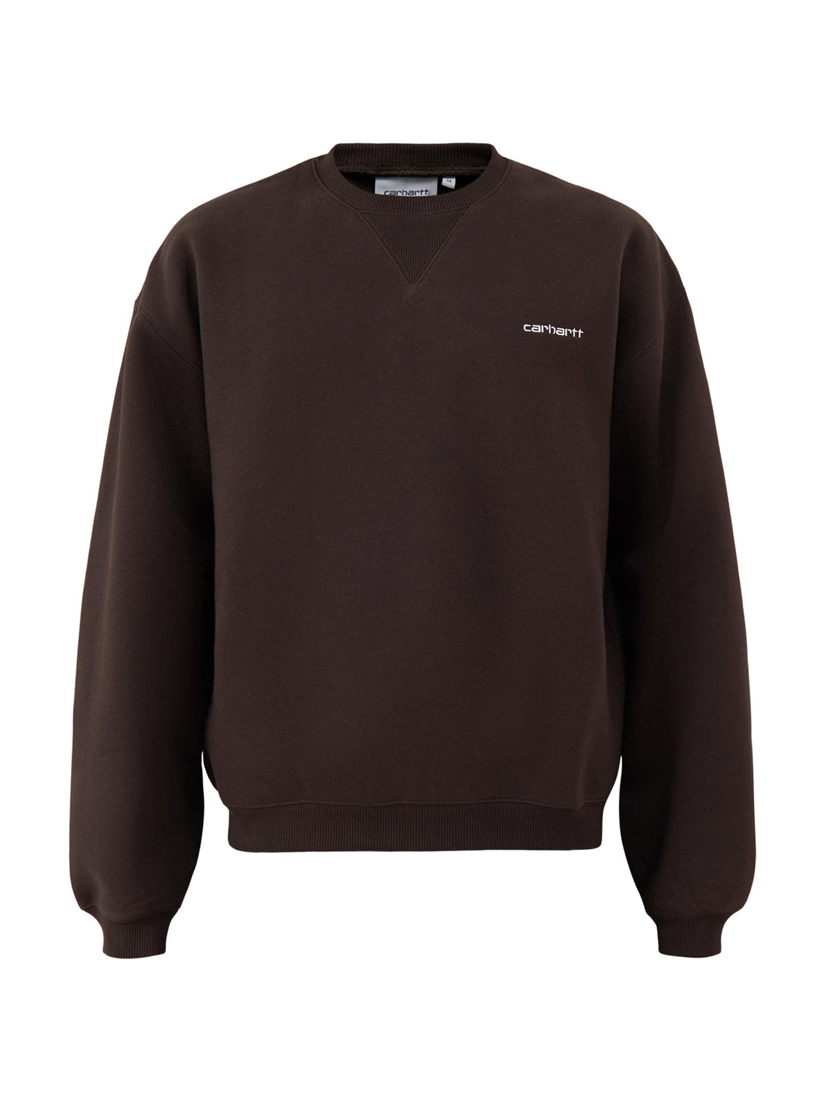 Ebbert Heavyweight Cotton Blend Sweatshirt - Tobacco & White