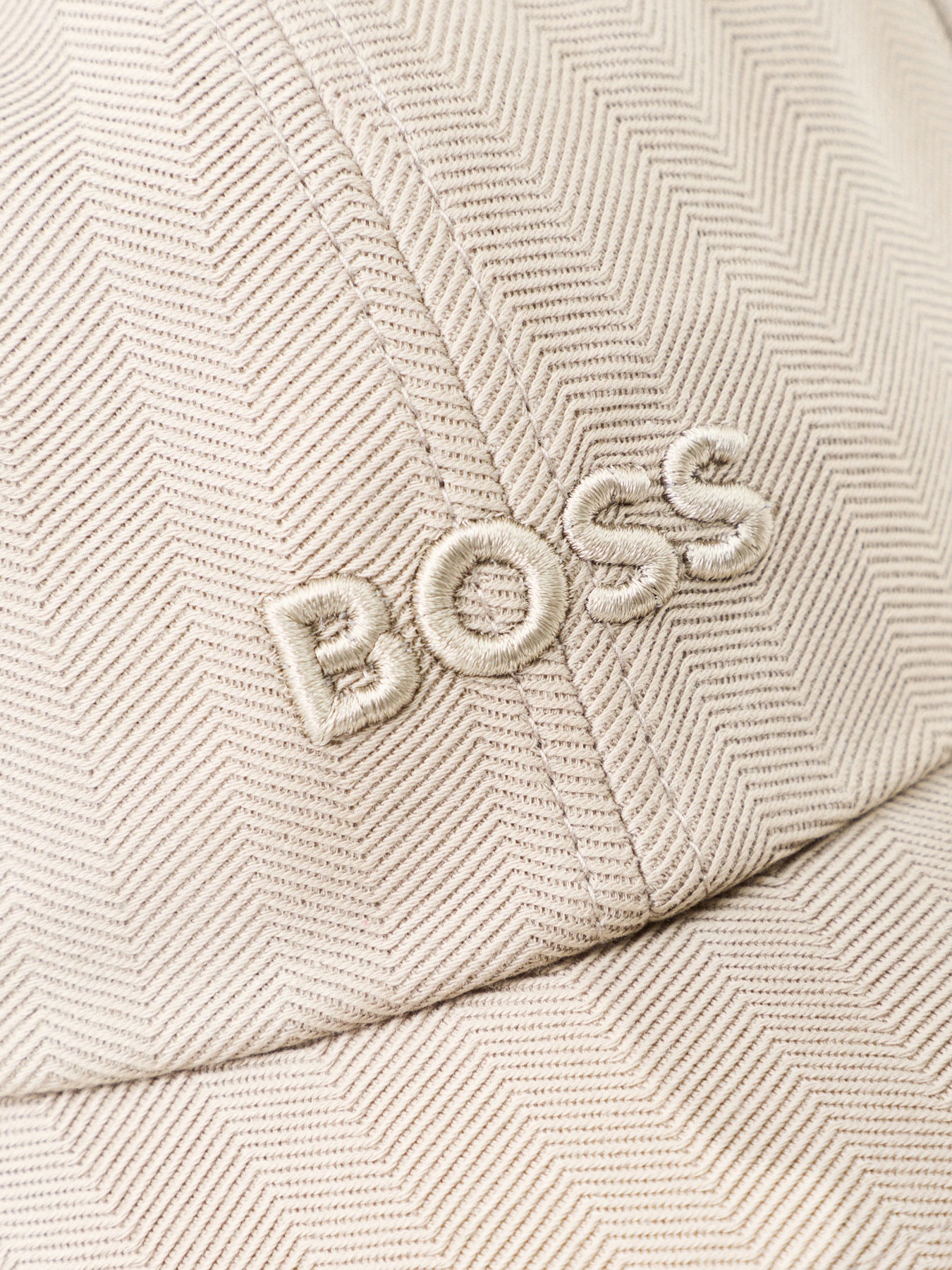 Zed J Herringbone Cap Beige