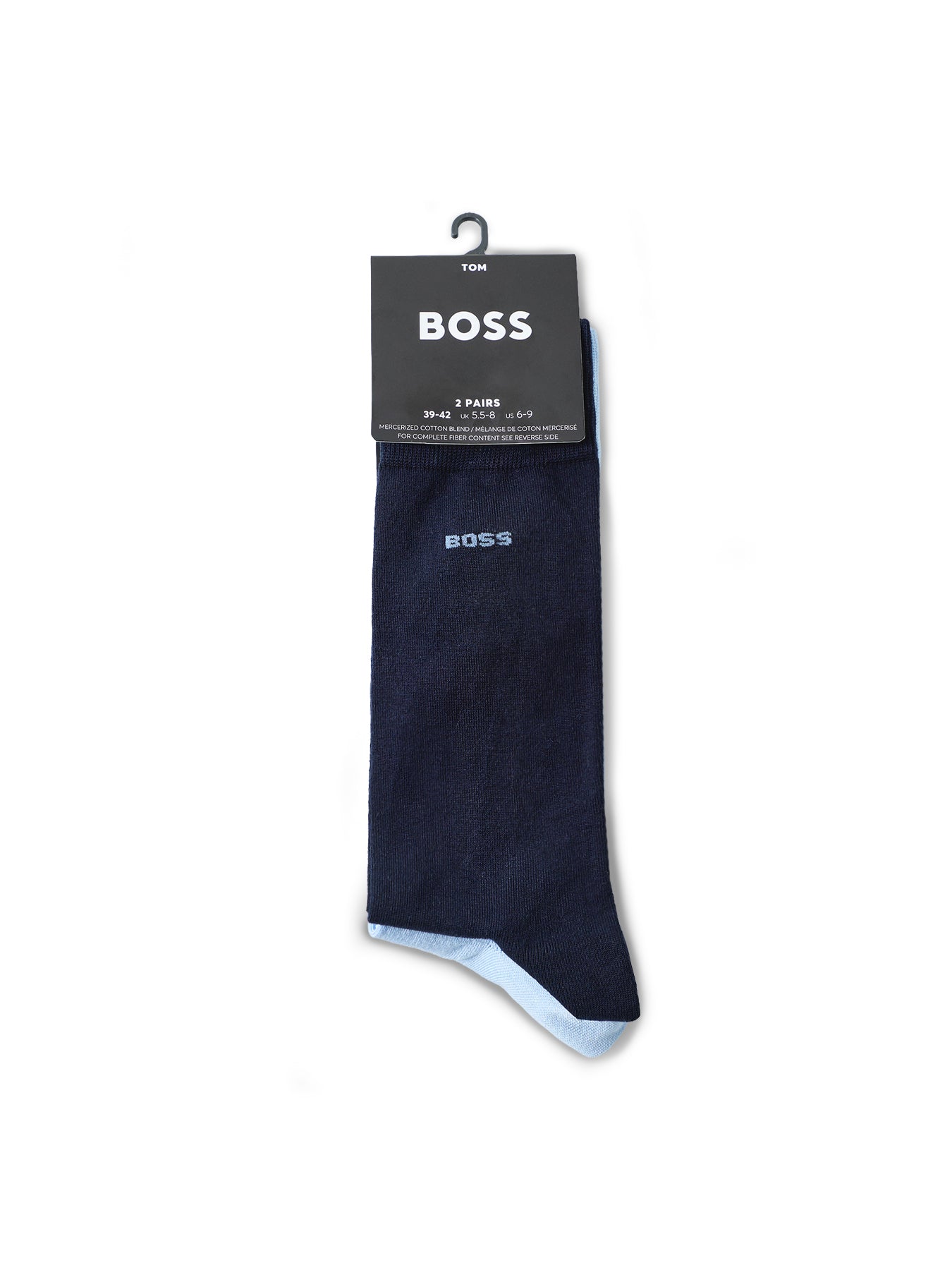 Two Pack Crew Socks Blue
