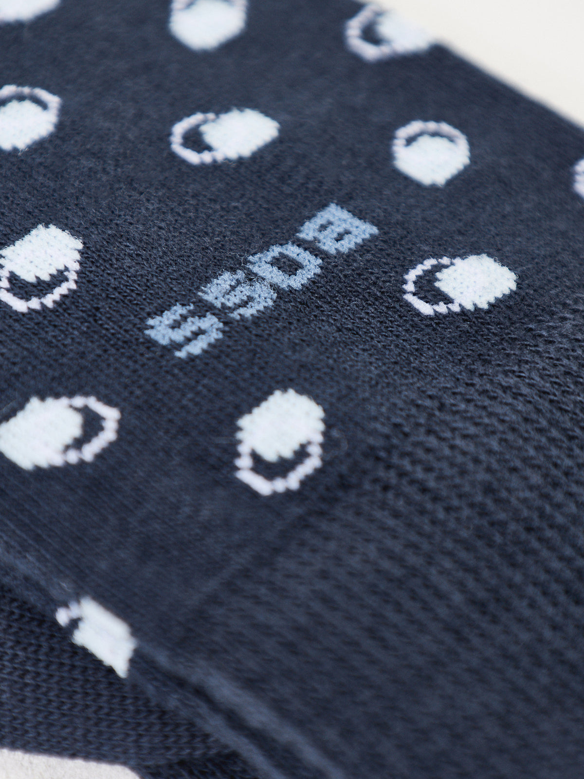Minipattern Crew Socks Two Pack Navy