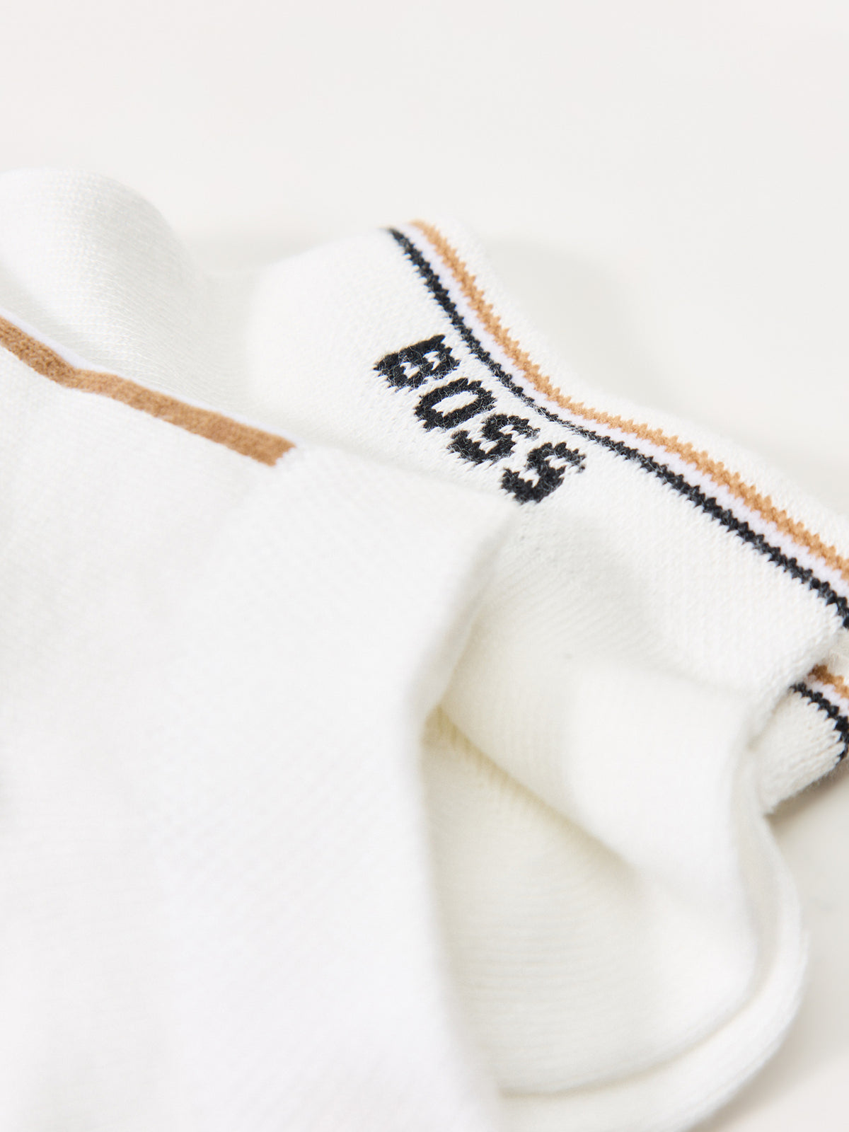 Iconic Bamboo Trainer Socks Two Pack White