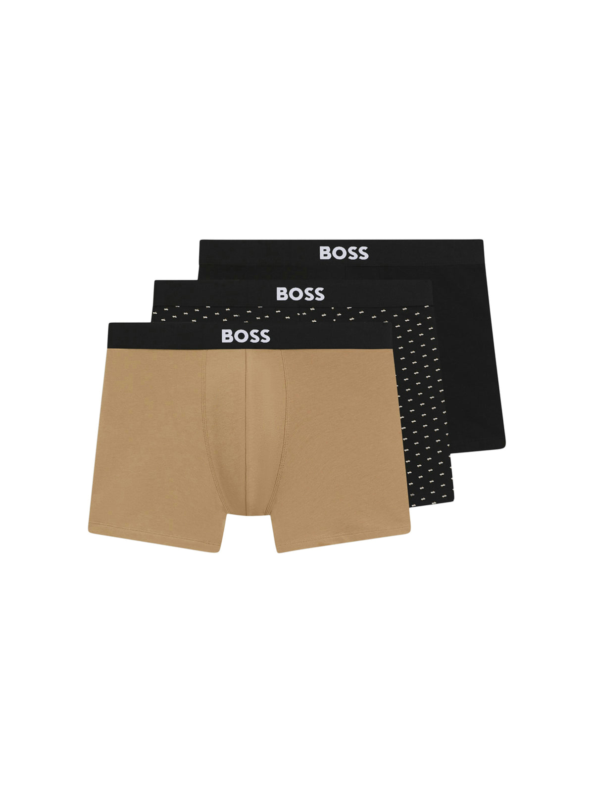 ONE Three Pack Boxer Briefs Beige