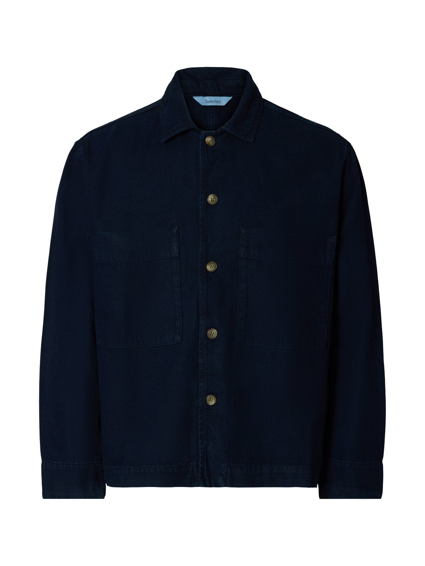 Relaxed Fit Denim Overshirt Blue