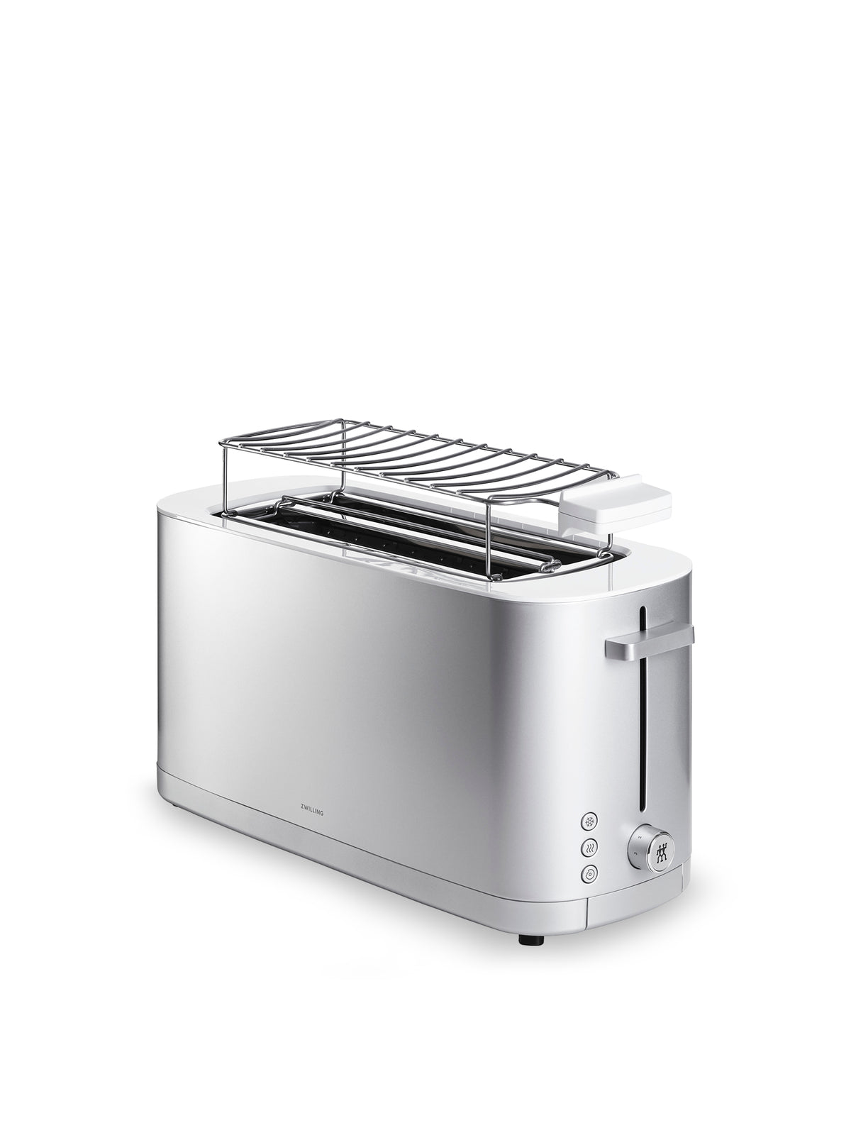 4 Slice Toaster with Bun Warmer Silver