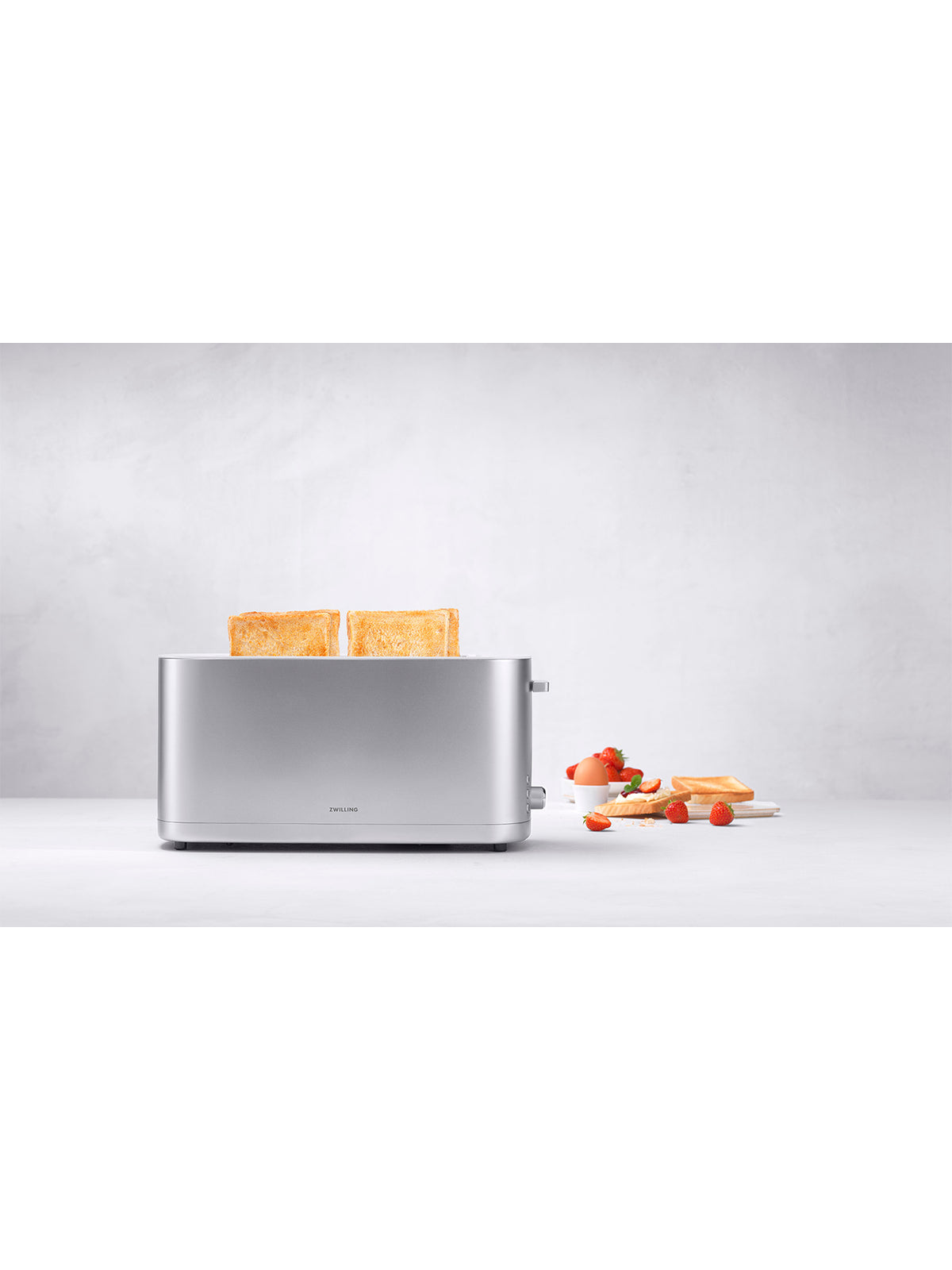4 Slice Toaster with Bun Warmer Silver