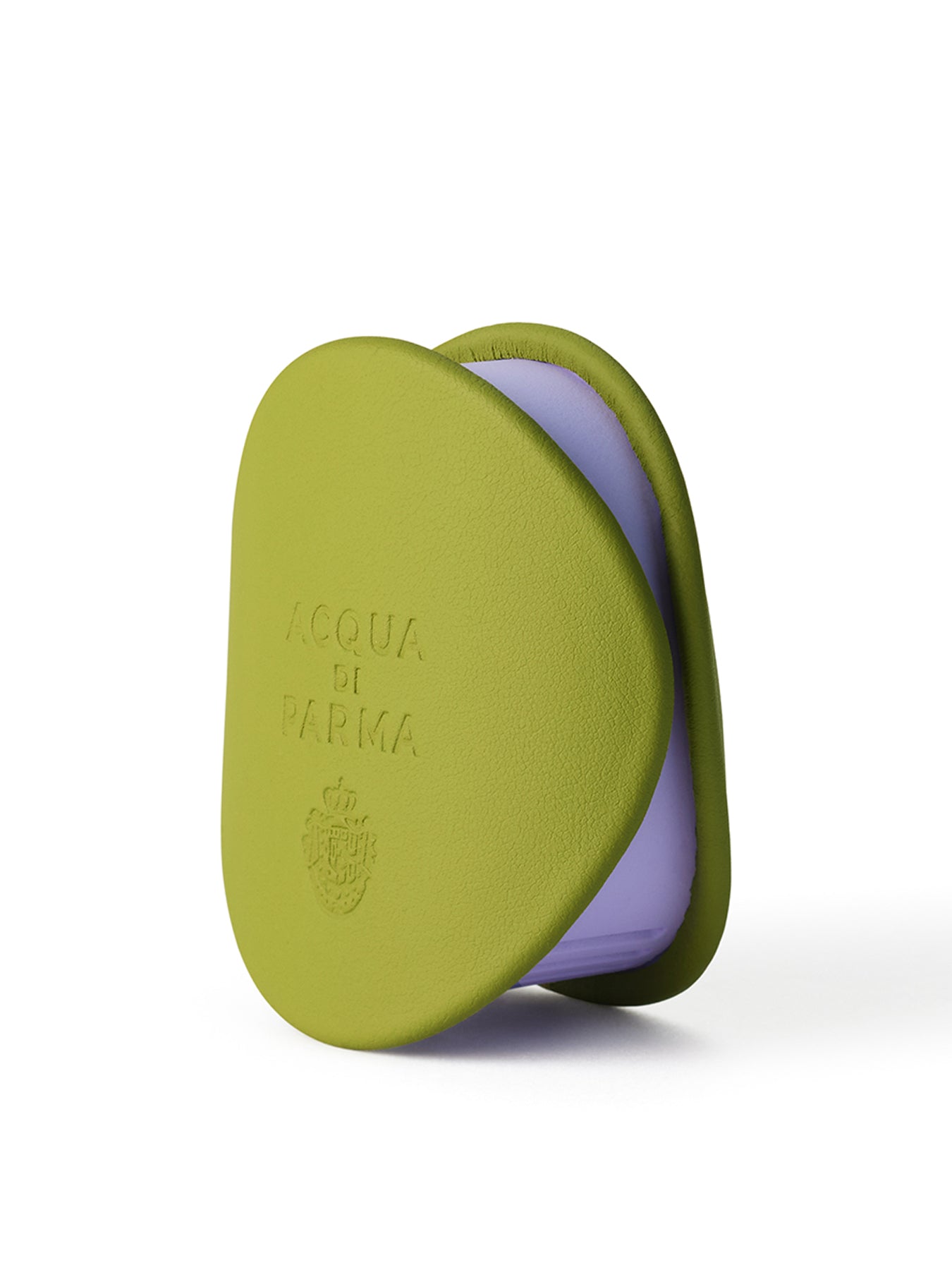 Car Diffuser Calfskin Jungle Green With Lilla Case