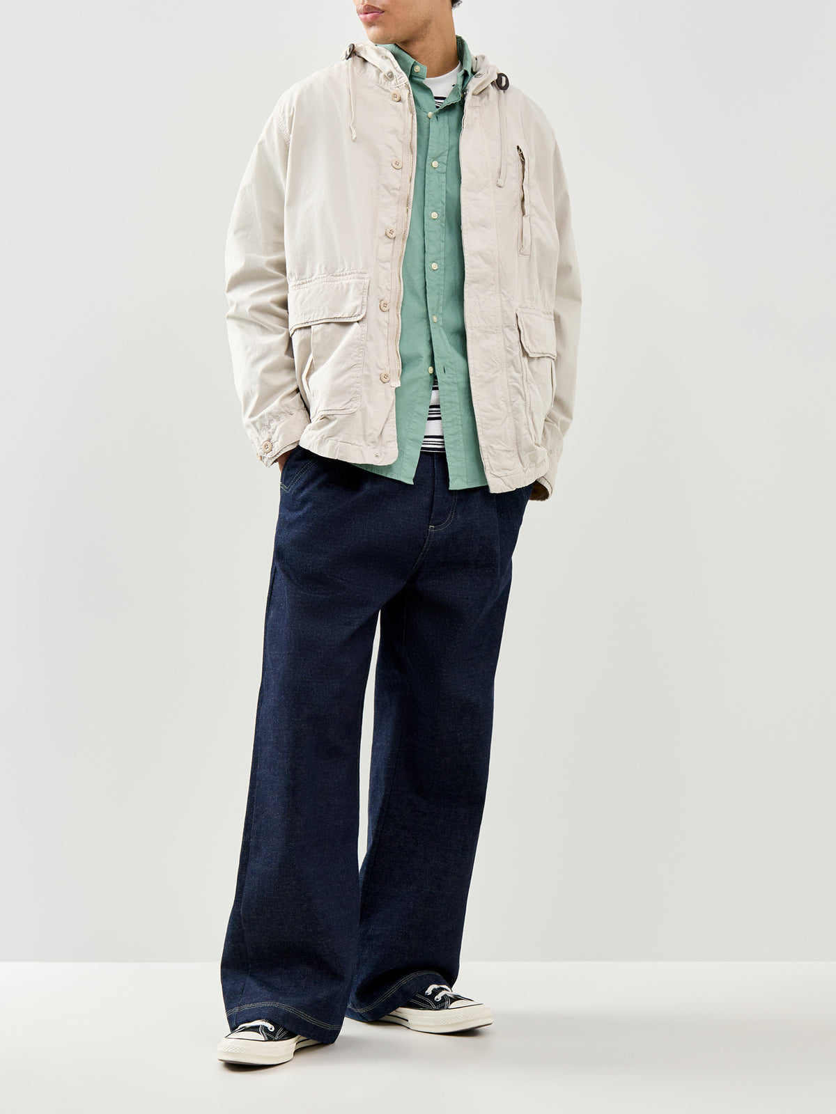 Custom Fit Oxford Shirt Green