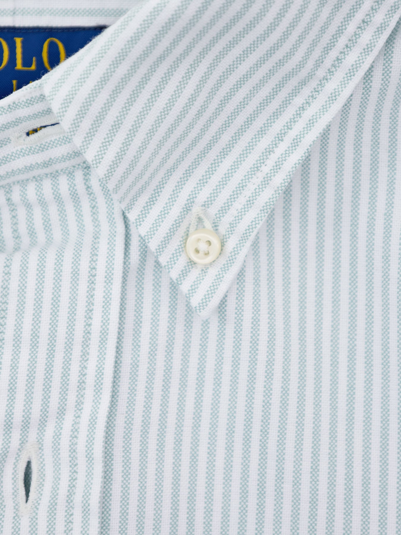 Custom Fit Oxford Stripe Shirt Green