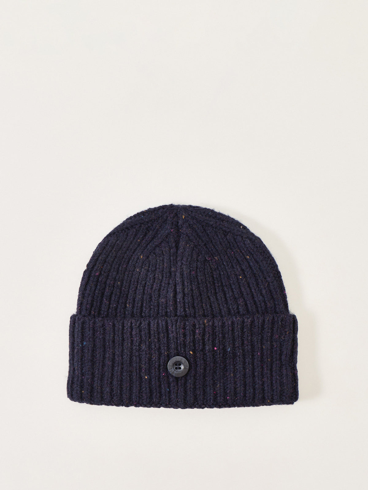 Anglistic Wool-Blend Beanie – Speckled Navy