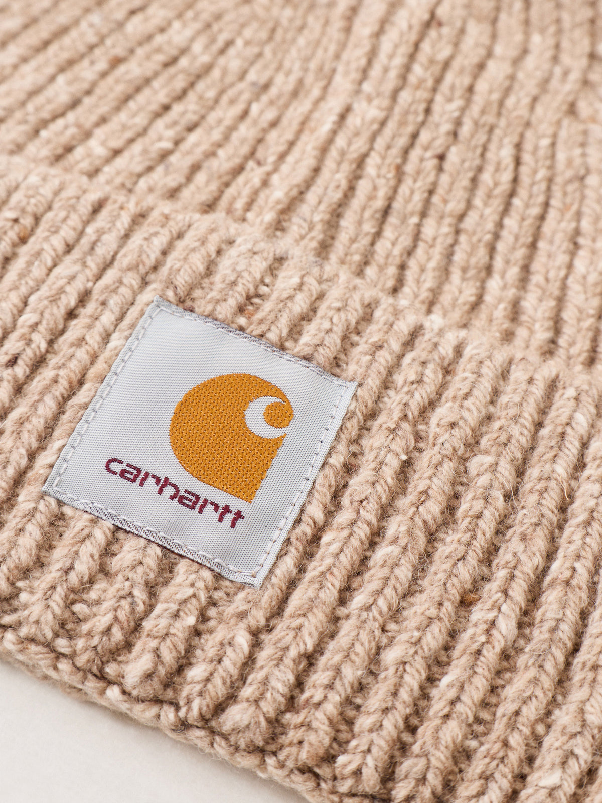 Anglistic Wool-Blend Beanie – Speckled Beige
