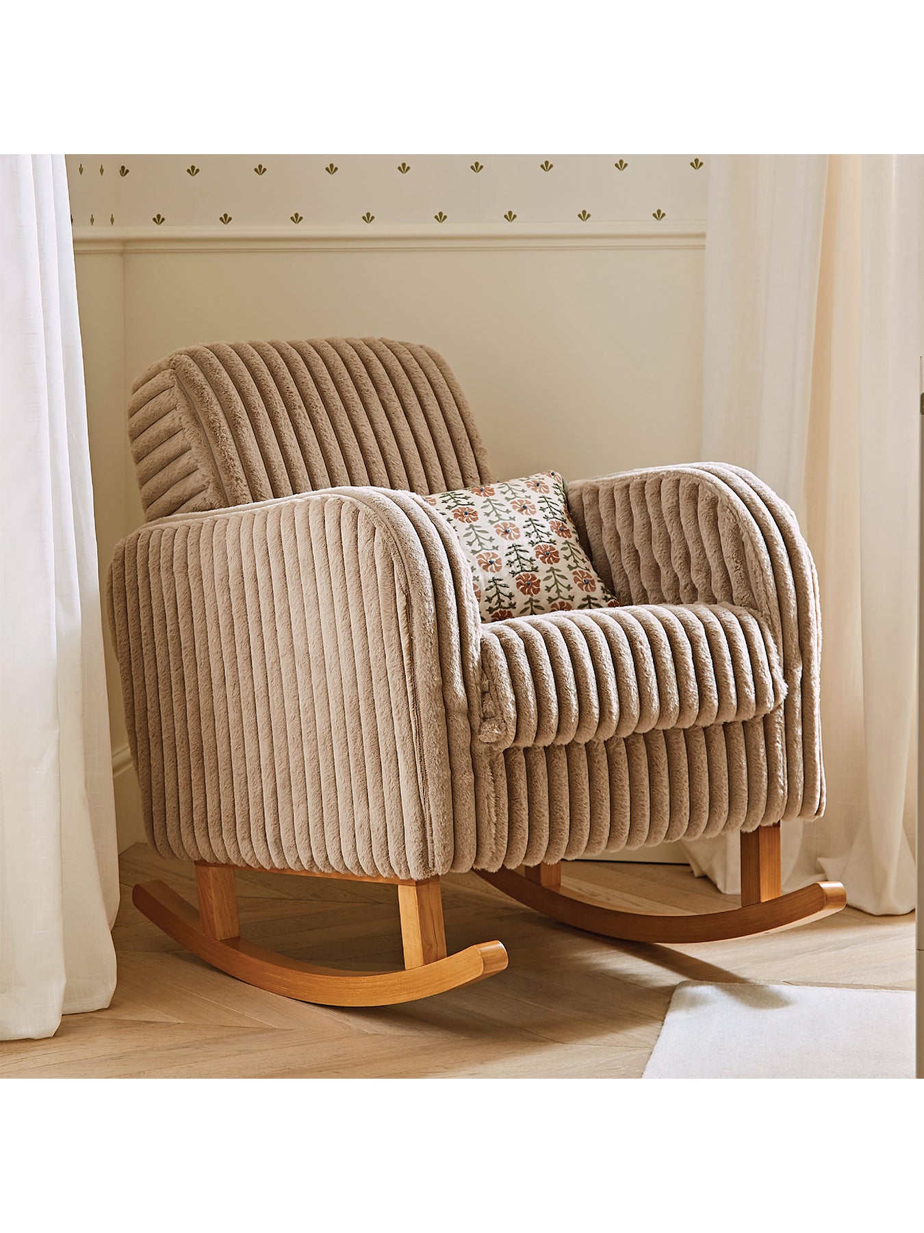 Etta Nursing Chair Faux Fur Mink