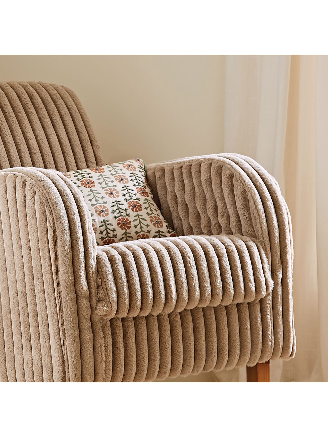 Etta Nursing Chair Faux Fur Mink