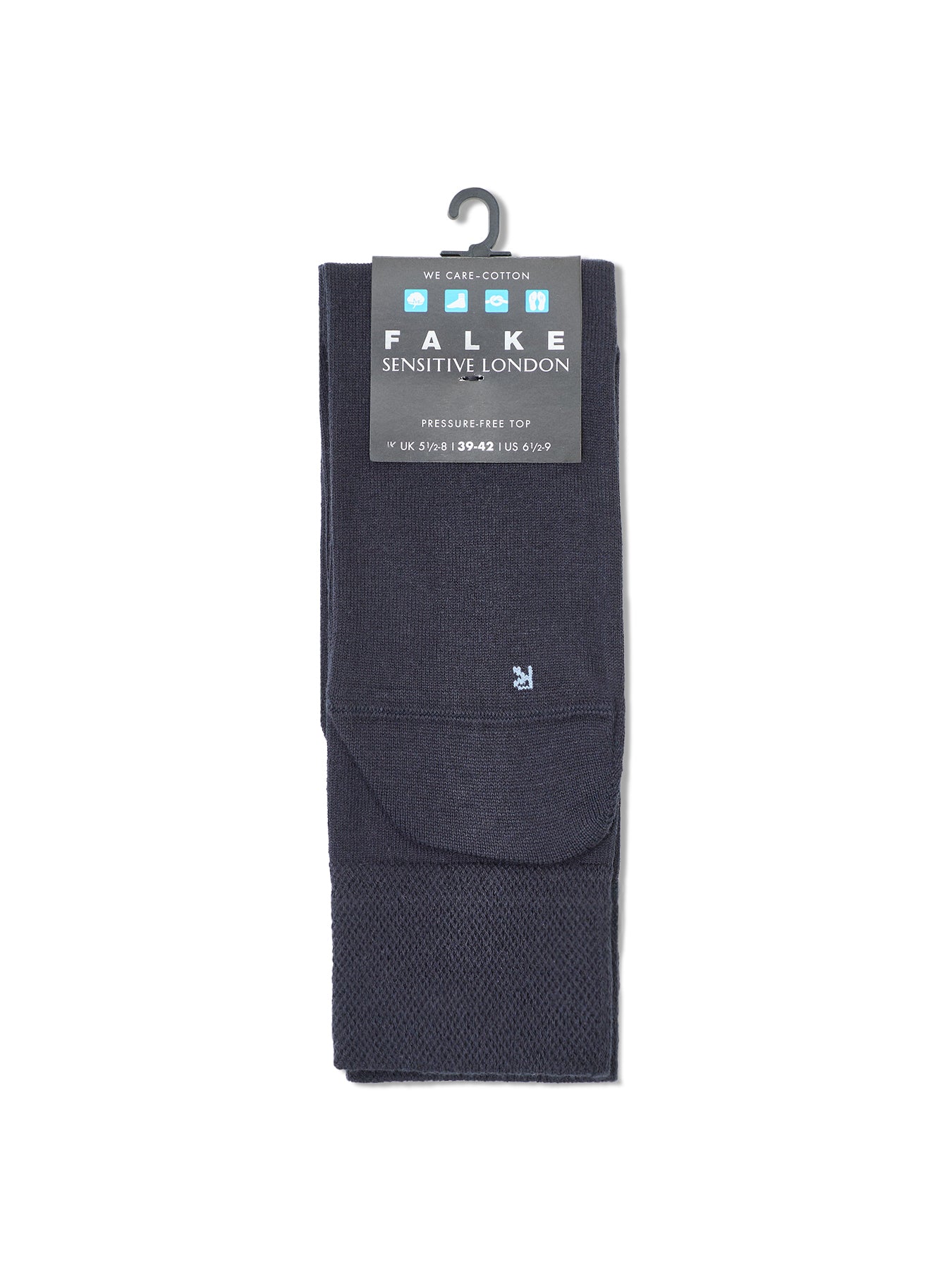 Sensitive London Cotton Crew Socks Navy