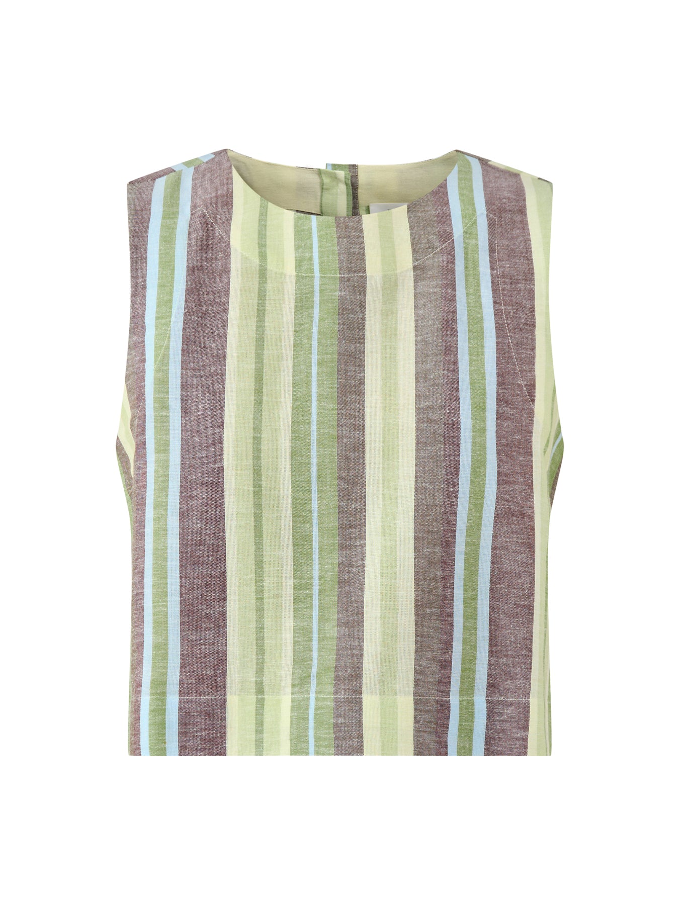 Stripe Shell Top Green