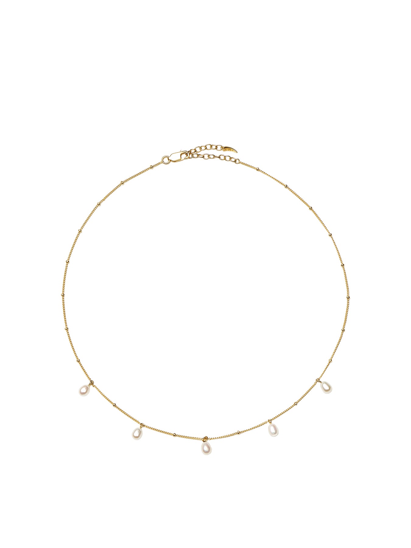 Pearl Baya Baroque Chain Choker Gold