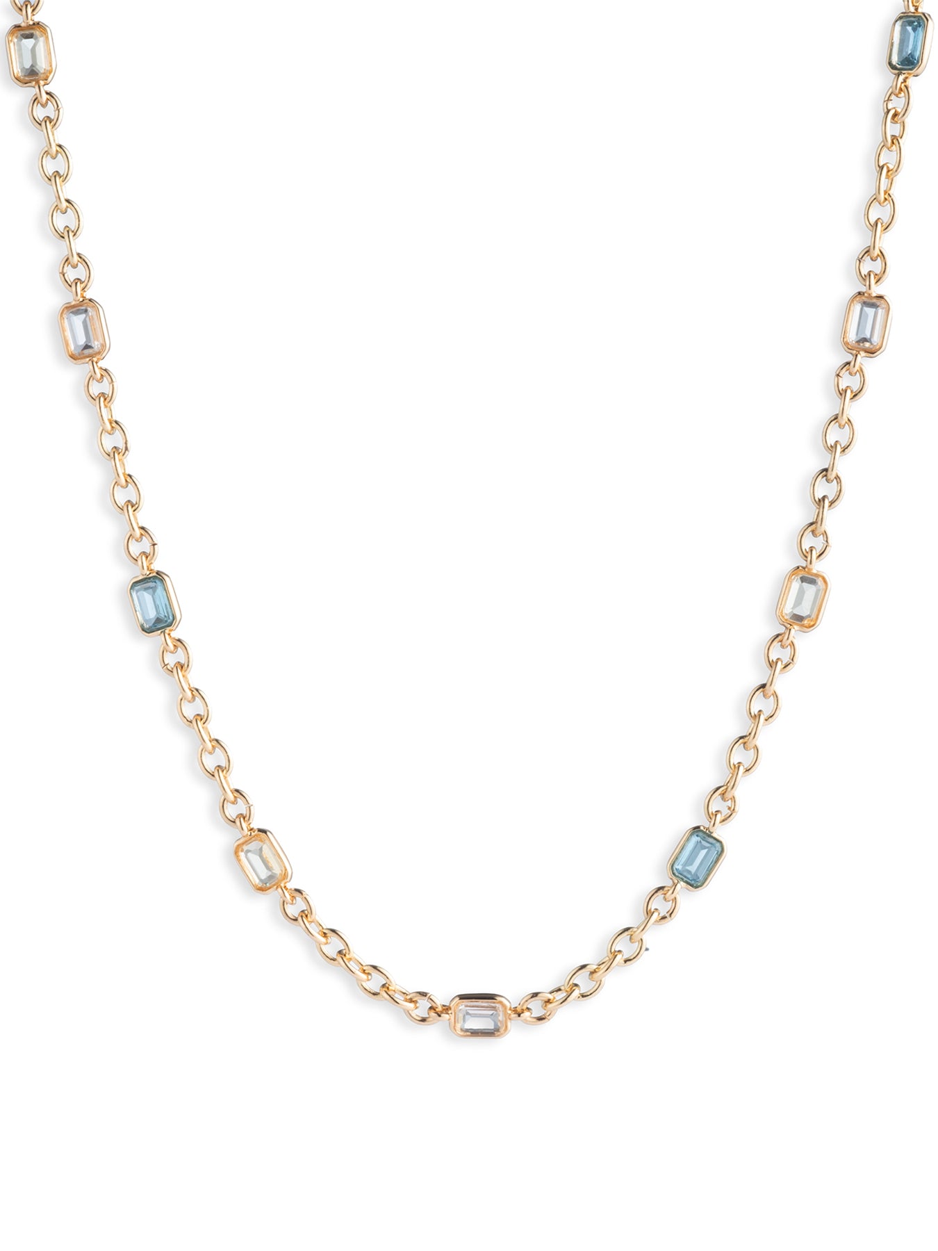 Nk 16In Station Stone Collar Gld/Multi