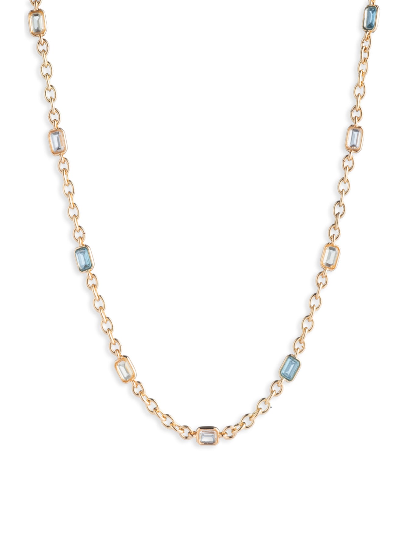 Nk 16In Station Stone Collar Gld/Multi