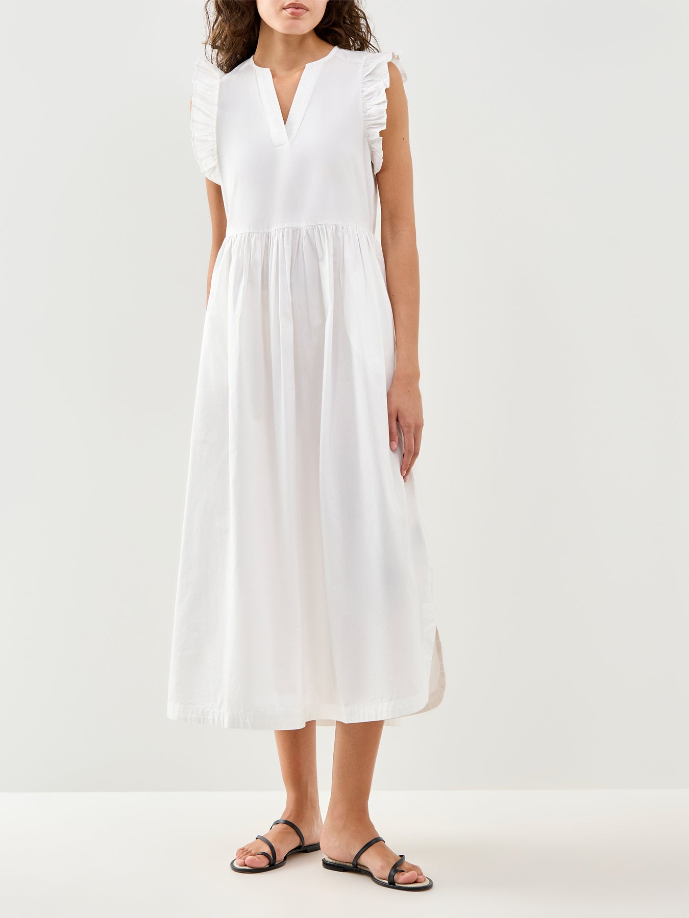 Blair Ida Maxi Smock Dress White
