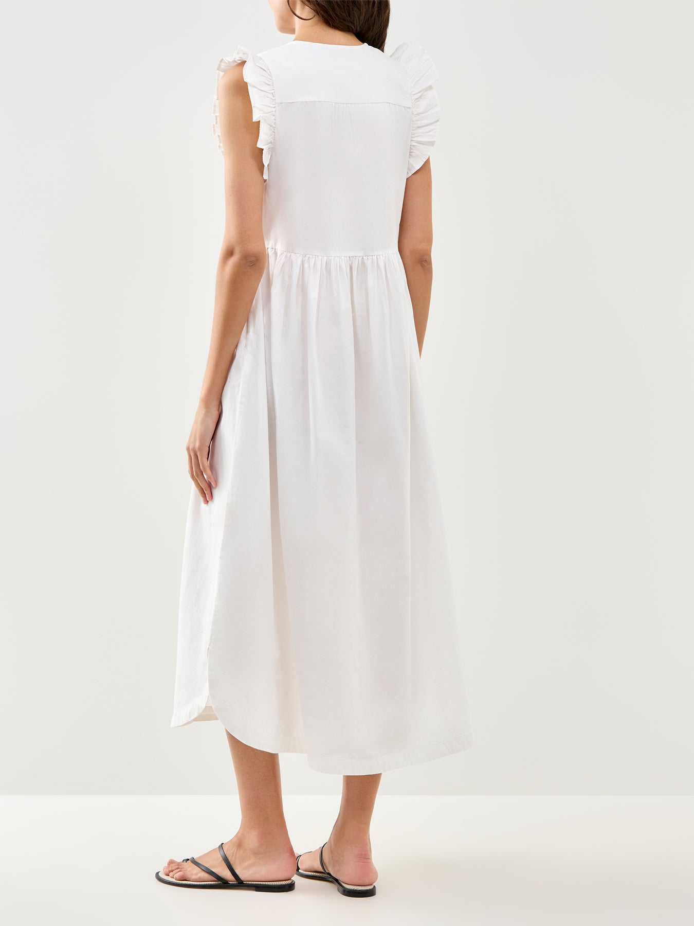 Blair Ida Maxi Smock Dress White