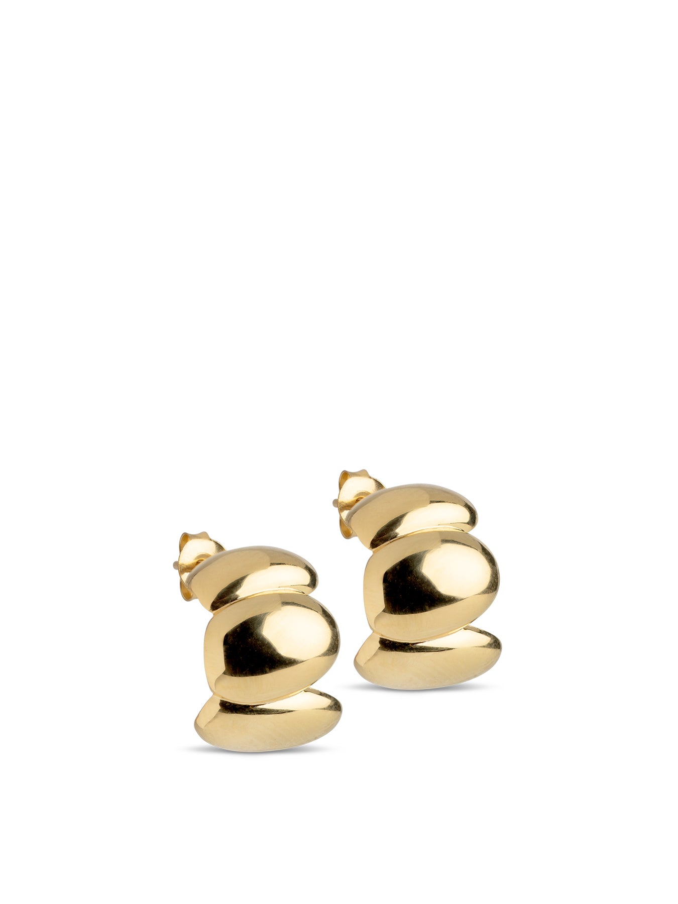 Melia Chunky Hoop Earrings Gold