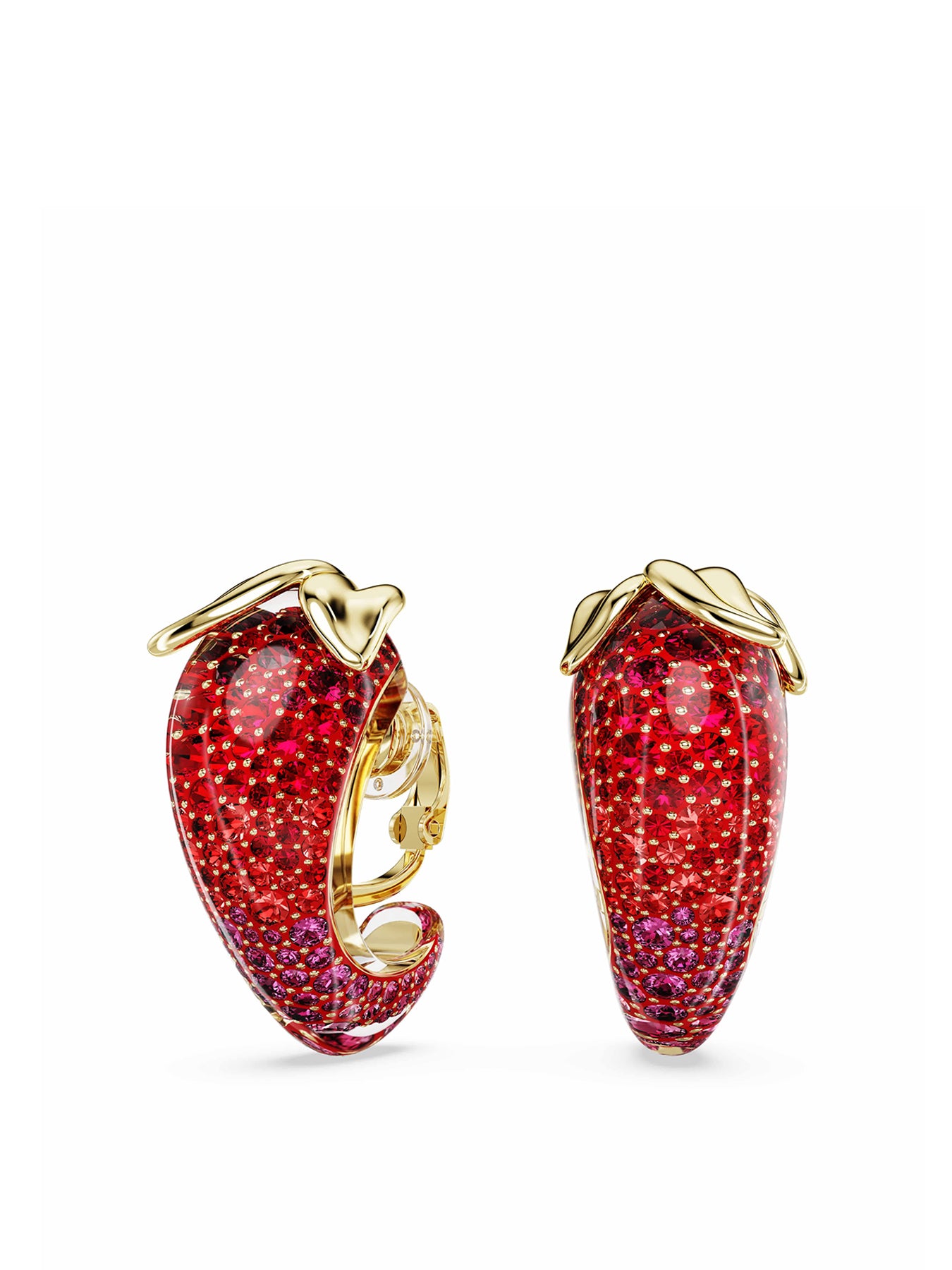 Idyllia Strawberry Hoop Earrings