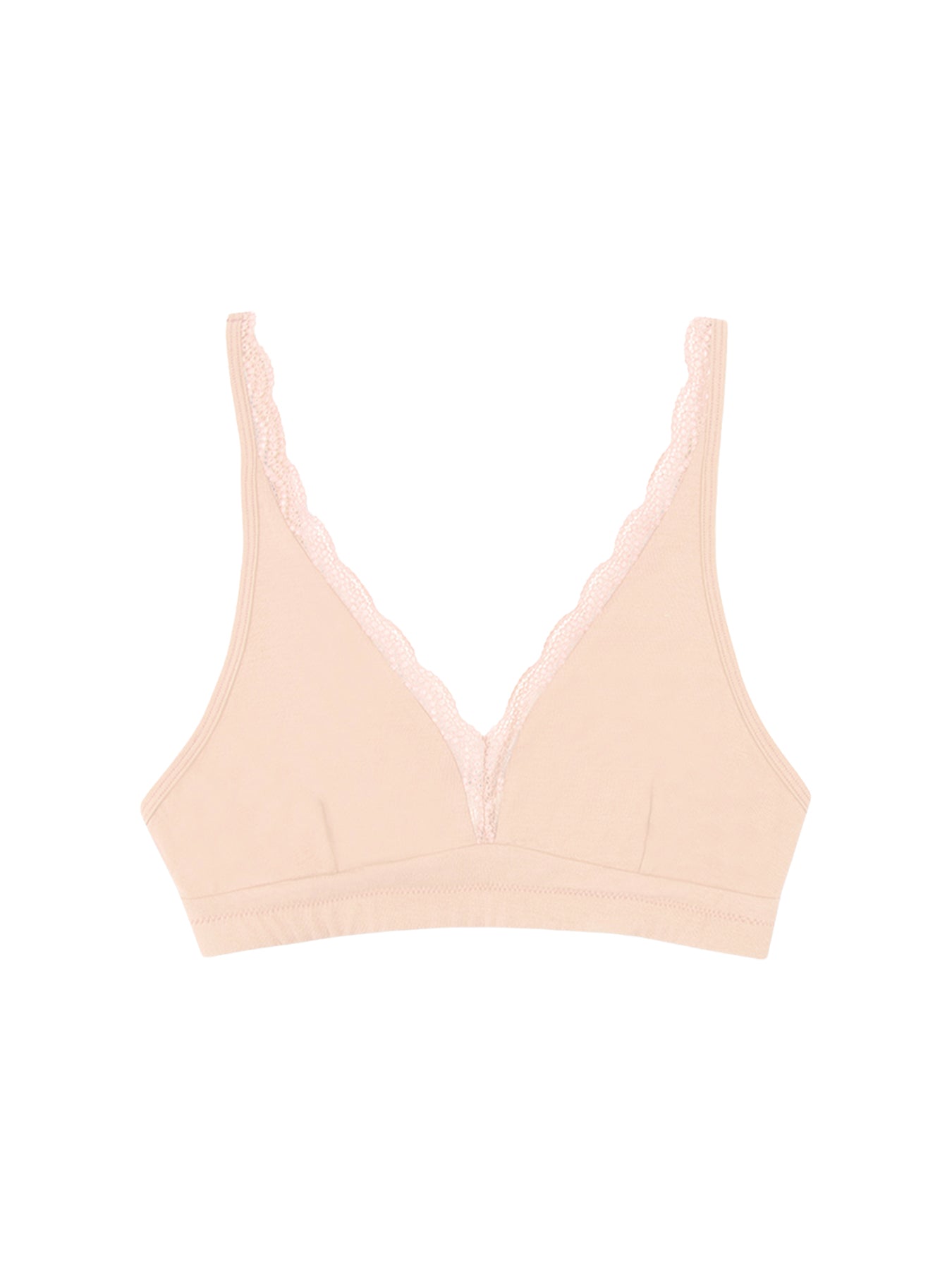 Lace Plunge Bra Nude