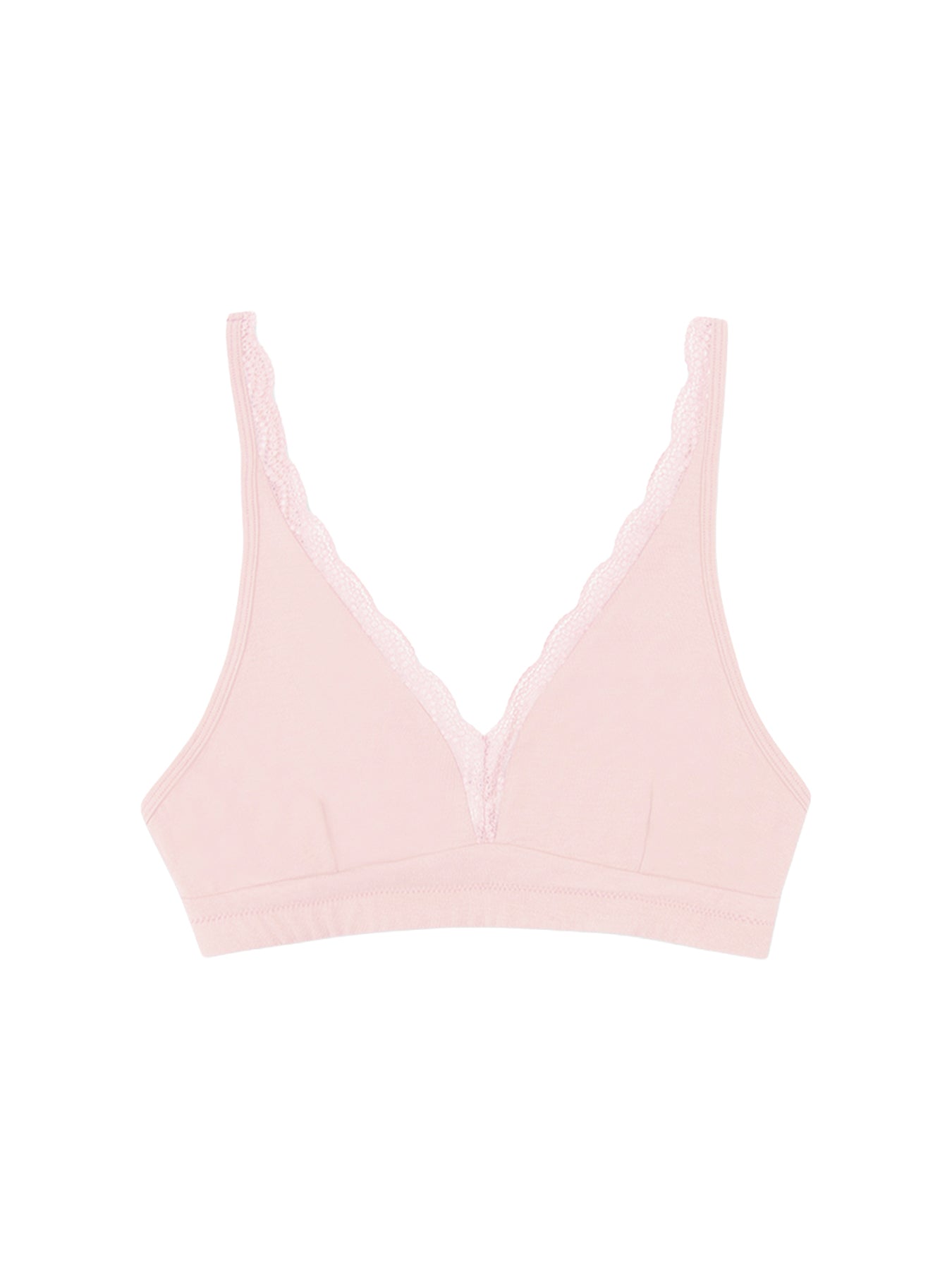 Lace Plunge Bra Pink