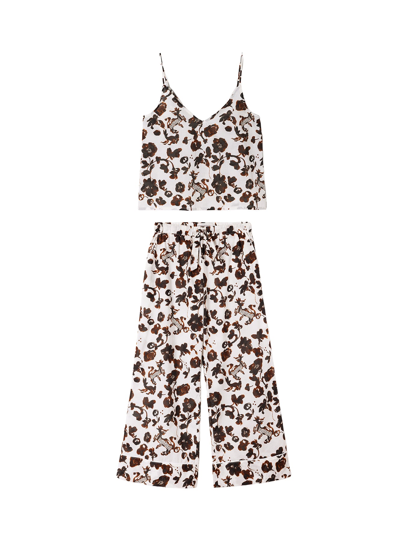 Bunny Cami and Wide Leg Pyjama Set Multi