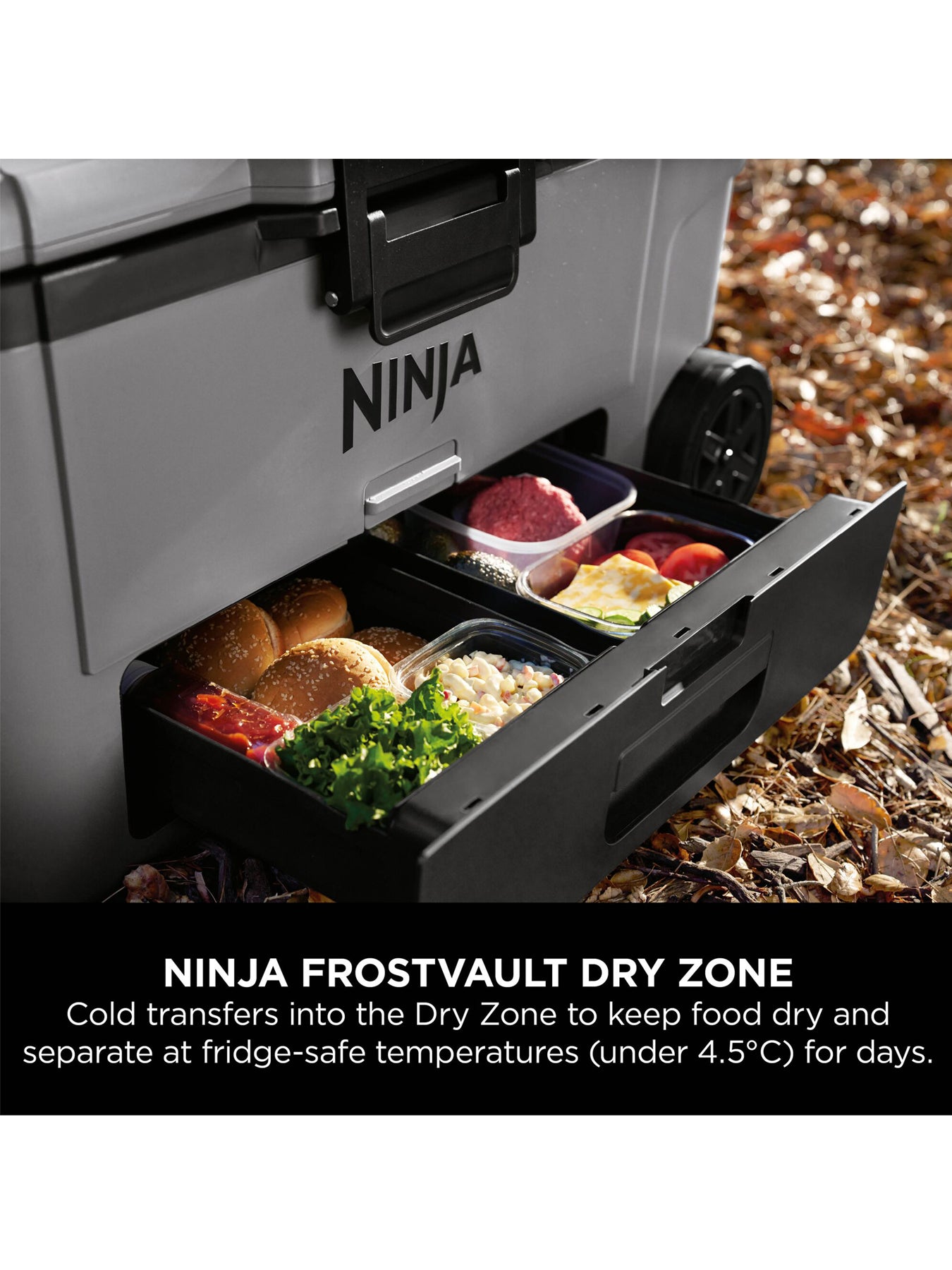 FrostVault Wheeled Cooler 65QT Grey