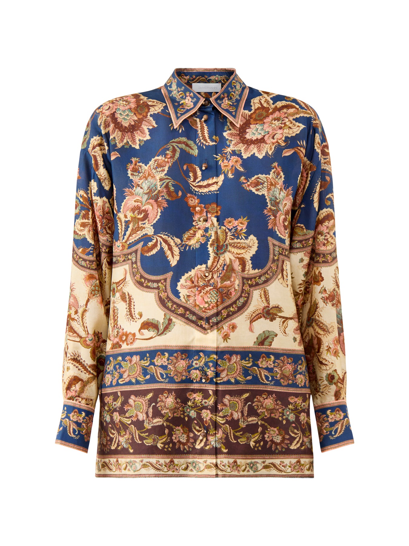 Aster Relaxed Silk Shirt Multi