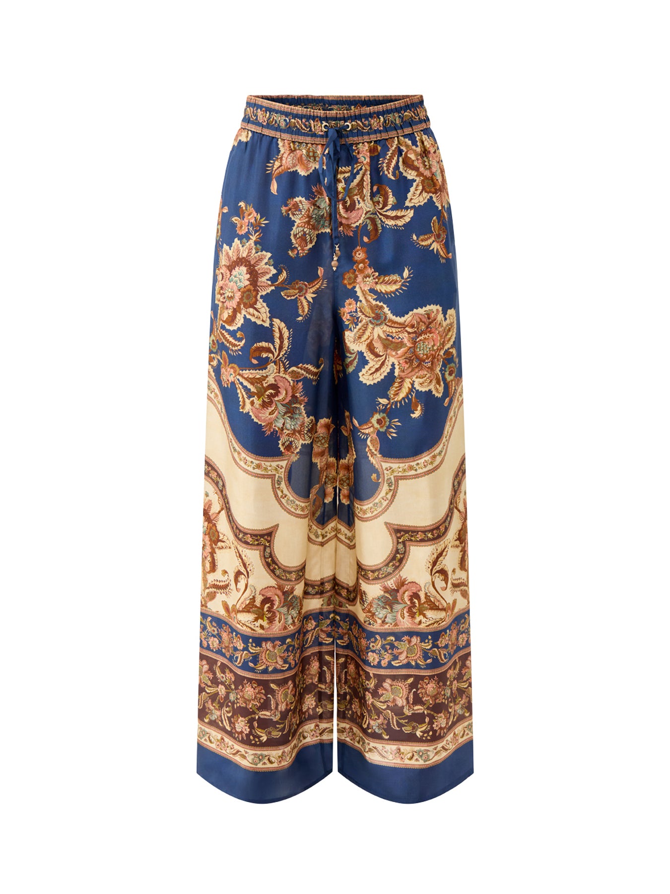 Aster Relaxed Silk Trousers Multi