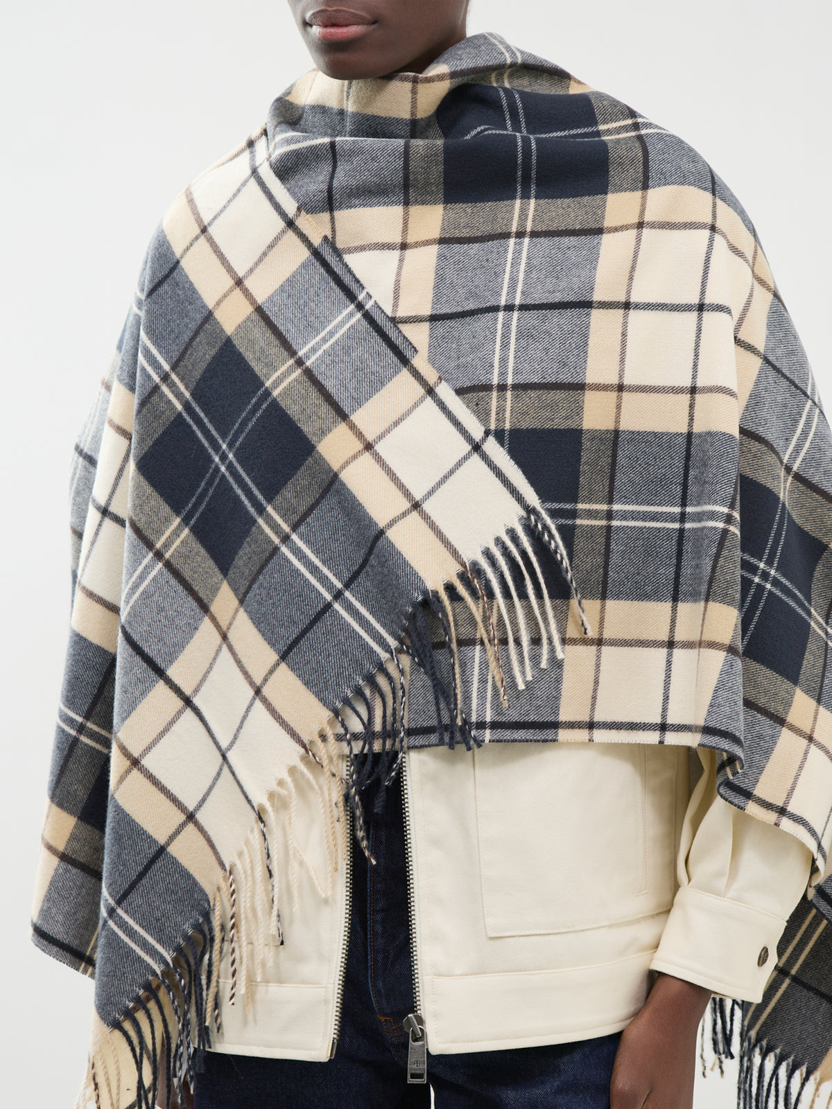 Hailes Tartan Scarf - Light Birchwood Dress Tartan