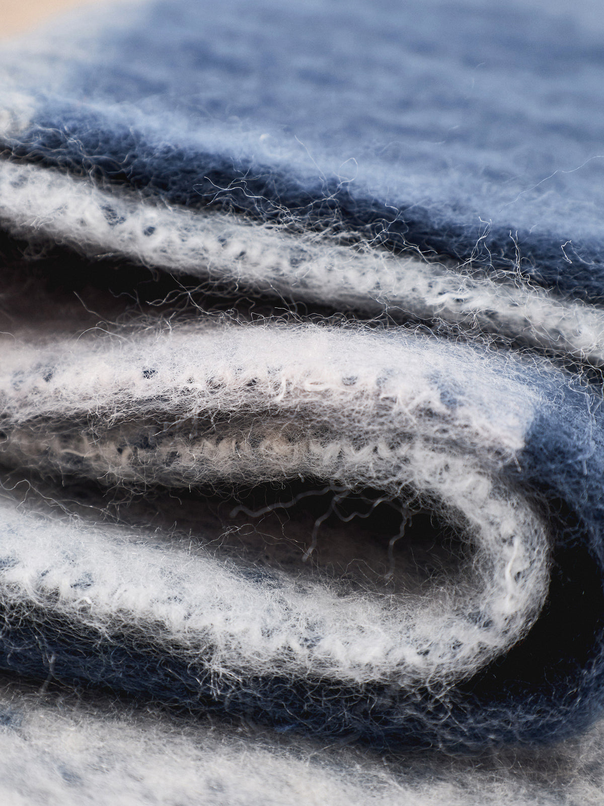 Marie Scarf - Navy / Blush Pink