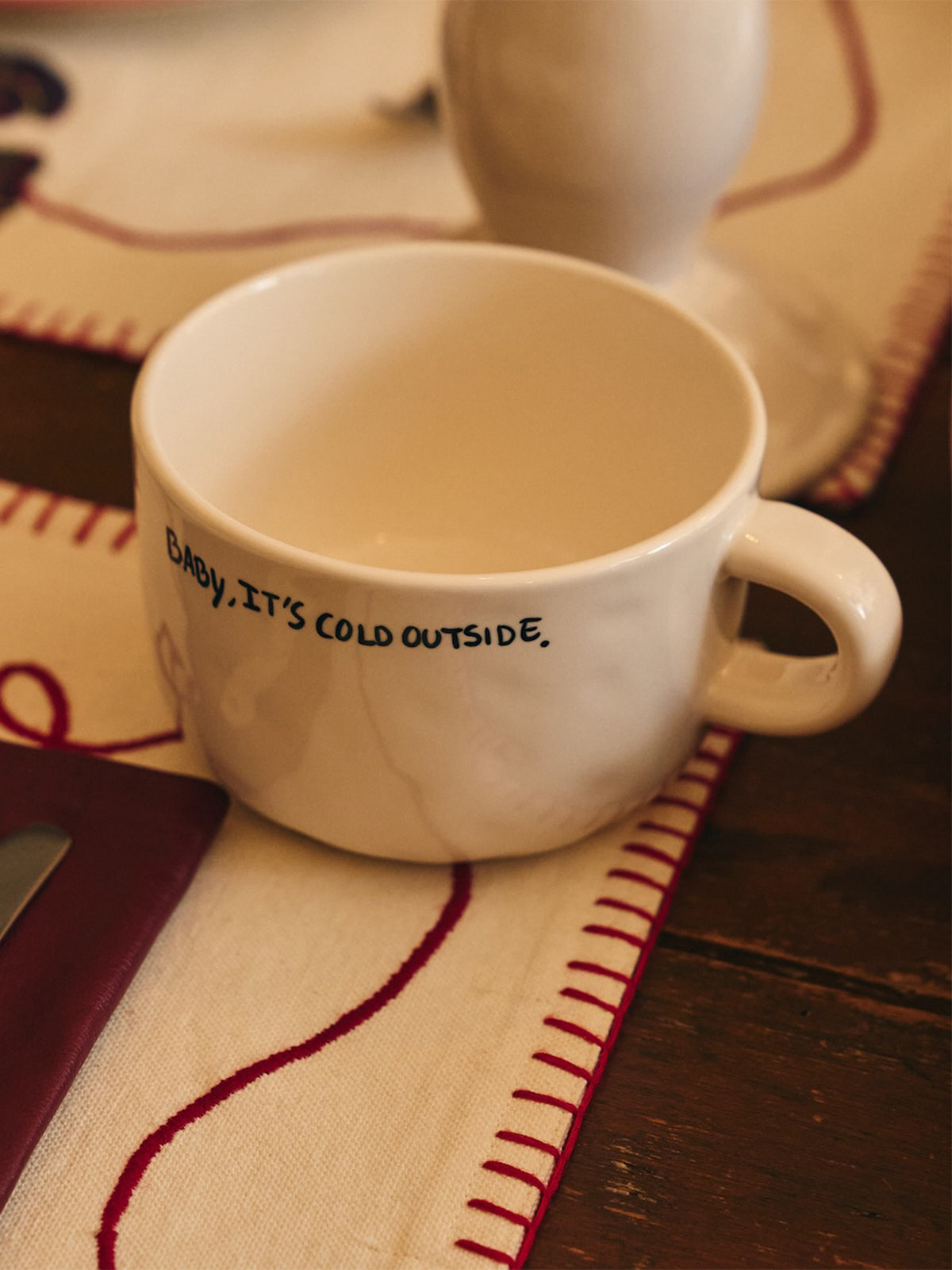 It's Cold Cappuccino Mug - White