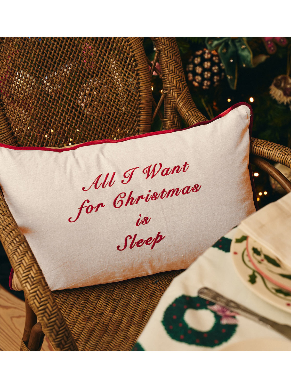 All I Want For Christmas Cushion - Multi