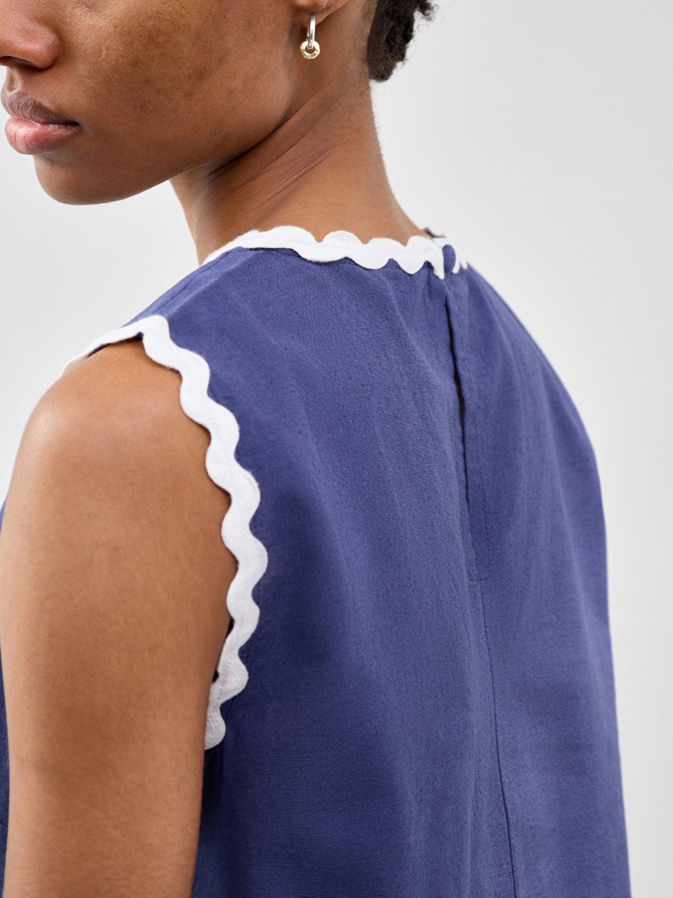 Rick Rack Stirling Top Blue