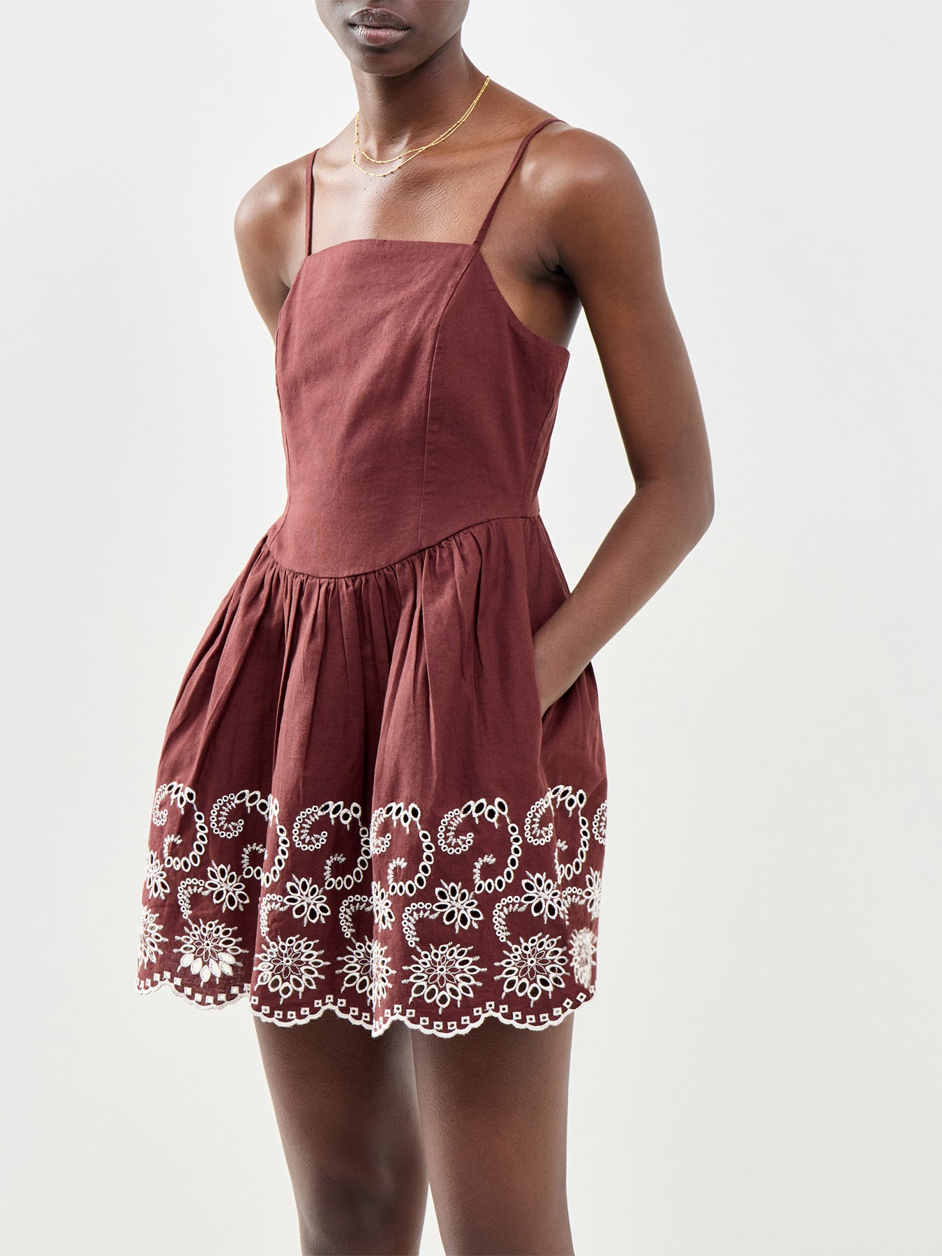 Greta Playsuit Brown