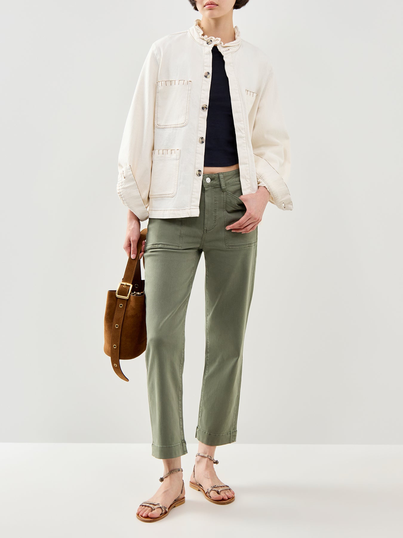 Quincy Ankle Jeans Green